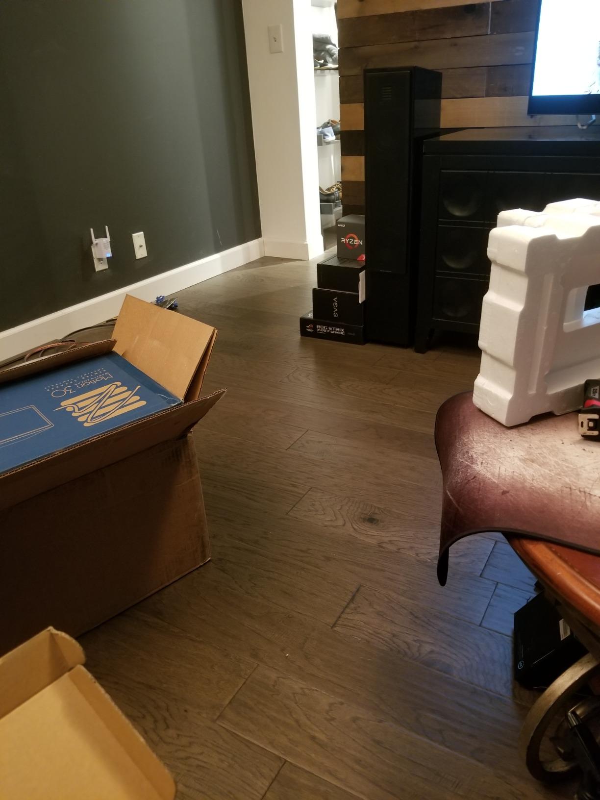 QuietWalk Underlayment 100 sq ft - 3 mm Thick - for Laminate & Hardwood Floors - Approved for Pre-Attached Pad - Recycled Fiber - Floating Install - Sound & Moisture Barrier - Made in USA customer photo 1