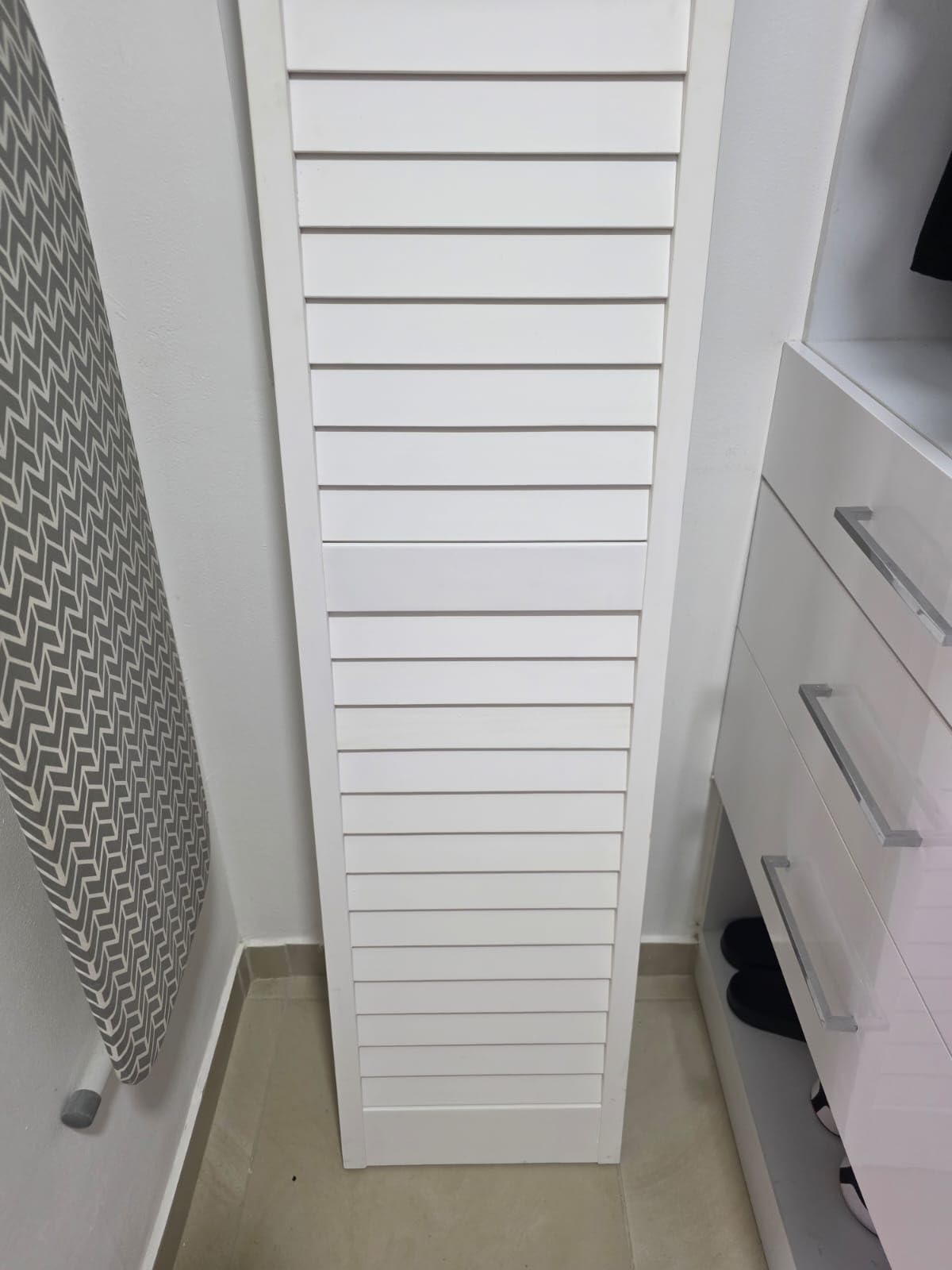 Kimberly Bay Bi-fold Door Louver Louver Plantation Primed White (36x80) customer photo 2