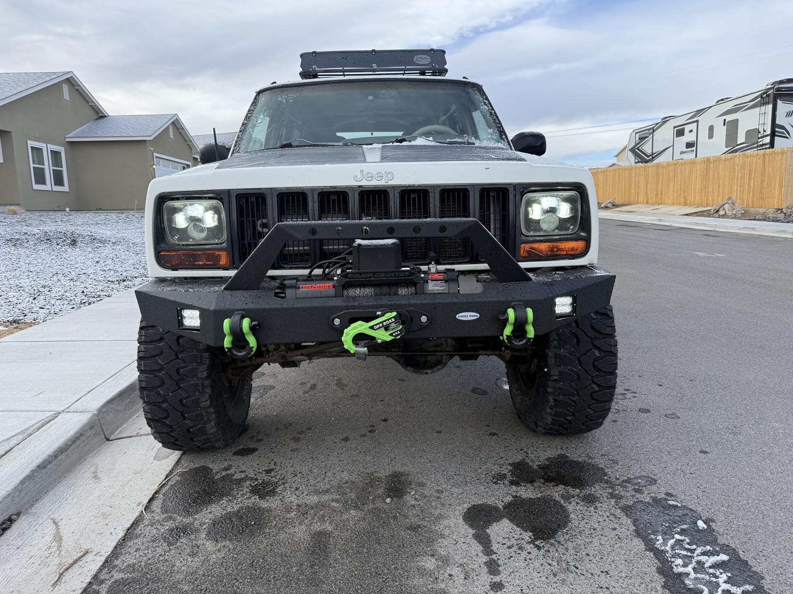 Rough Country 12,000LB PRO Series Electric Winch - Synthetic Rope - PRO12000S, Black - Waterproof 12V 6HP Winch for Trucks, Jeeps & Off-Road Recovery customer photo 1