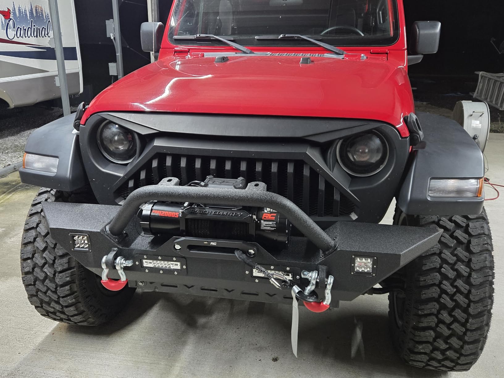 Rough Country 12,000LB PRO Series Electric Winch - Synthetic Rope - PRO12000S, Black - Waterproof 12V 6HP Winch for Trucks, Jeeps & Off-Road Recovery customer photo 2