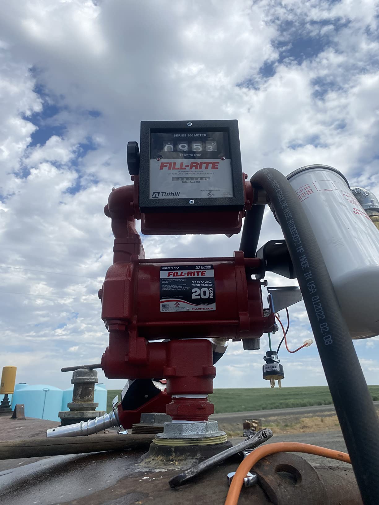 Fill-Rite FR711VA 115V 20 GPM Fuel Transfer Pump with Mechanical Gallon Meter Package - Heavy-Duty Electric Pump with High Flow Rate customer photo 1