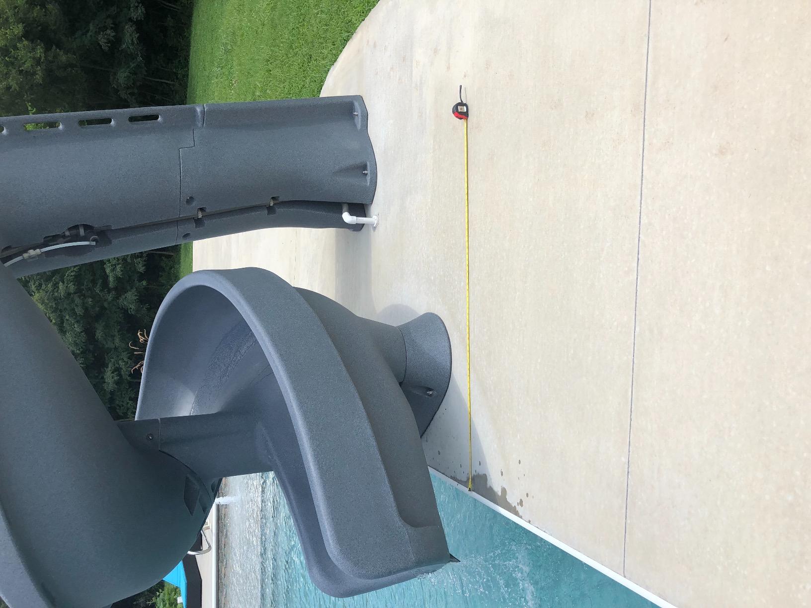 S.R.Smith Helix2 Pool Slide, Sandstone - Premium Water Slide | Spiral-Curve Water Slide for Inground Pools, Deck-Mounted with an Enclosed Ladder for Safety customer photo 2