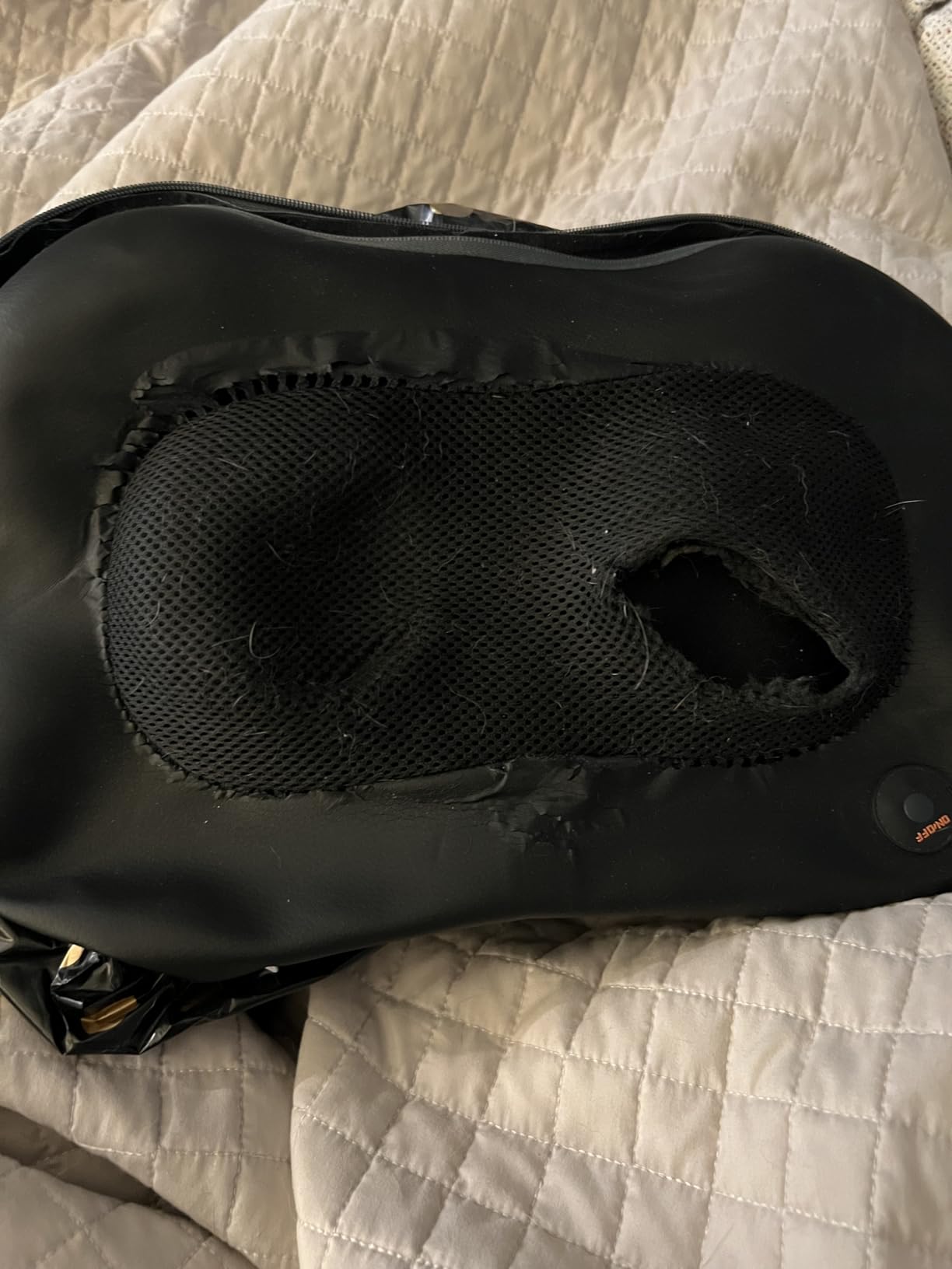 Zyllion Shiatsu Back and Neck Massager with Heat - 3D Electric Kneading Deep Tissue Massage Pillow for Muscle Pain Relief, Black, ZMA-13 customer photo 2