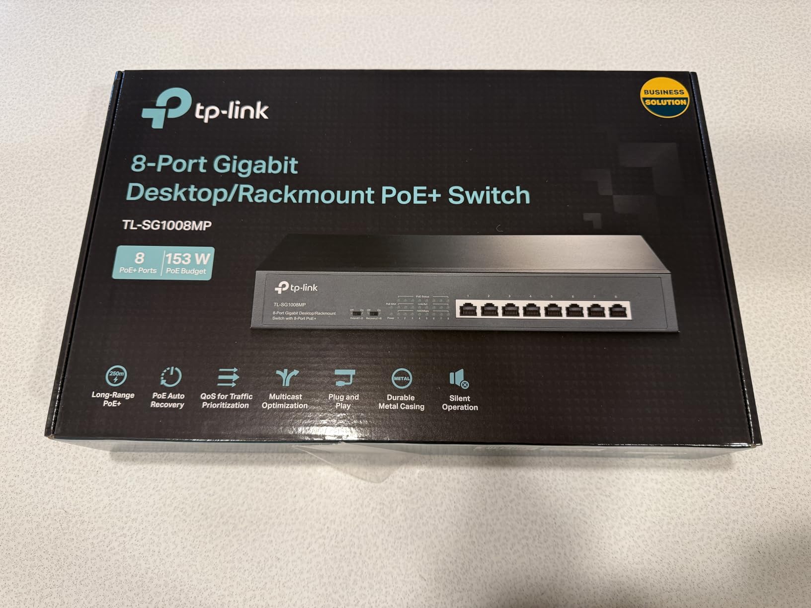 TP-Link TL-SG1008P V4 | 8 Port Gigabit PoE Switch | 4 PoE+ Ports @64W | Desktop | Plug & Play | Sturdy Metal w/ Shielded Ports | Fanless | Limited Lifetime Protection | QoS & IGMP Snooping | Unmanaged customer photo 2