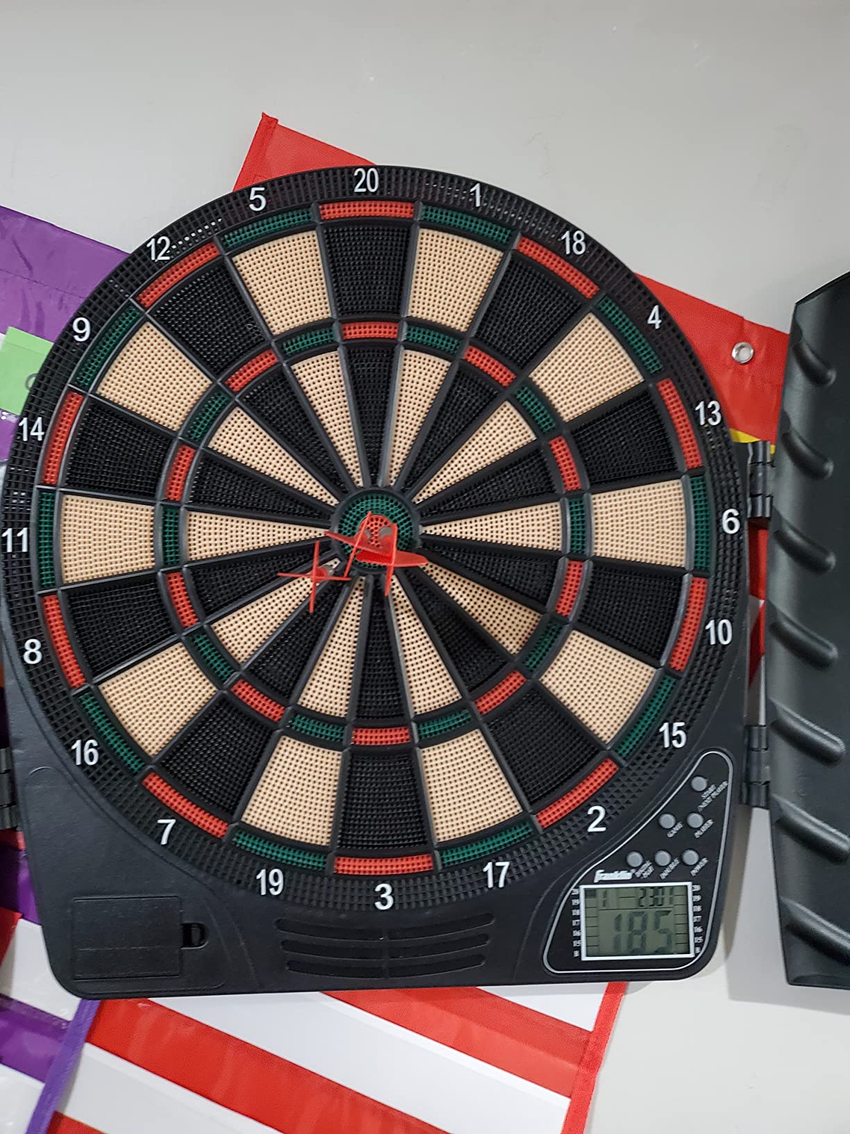 Franklin Sports Electronic Dart Board Sets - Soft Tip Electric Dartboard with Digital Scoreboard - (6) Darts Included customer photo 1