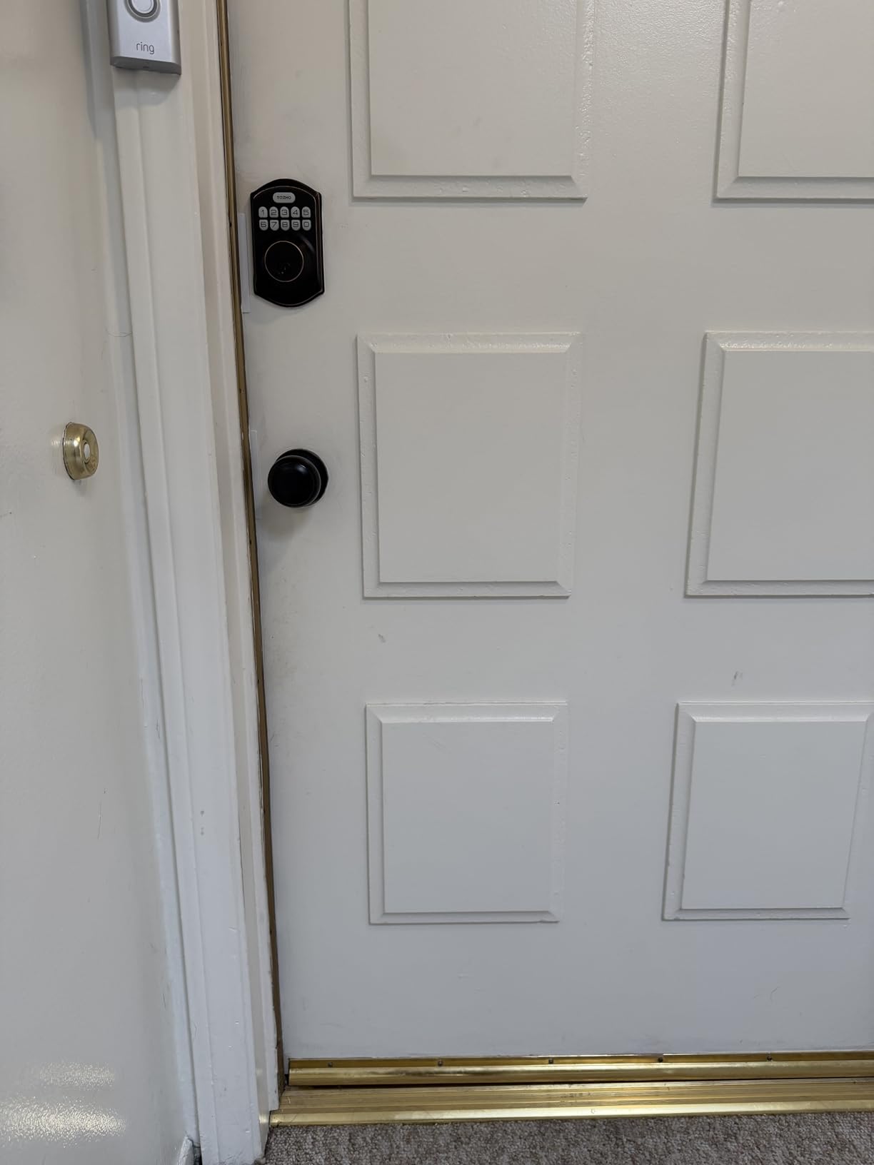 Door Armor MAX 5 Piece Door Reinforcement Kit, Anti Kick in Door Security, Door Jamb, Frame & Hinge Reinforcement, Heavy Duty Steel Door Protection, Made In USA, Powder Coated Alloy Steel (Aged Bronze) customer photo 2