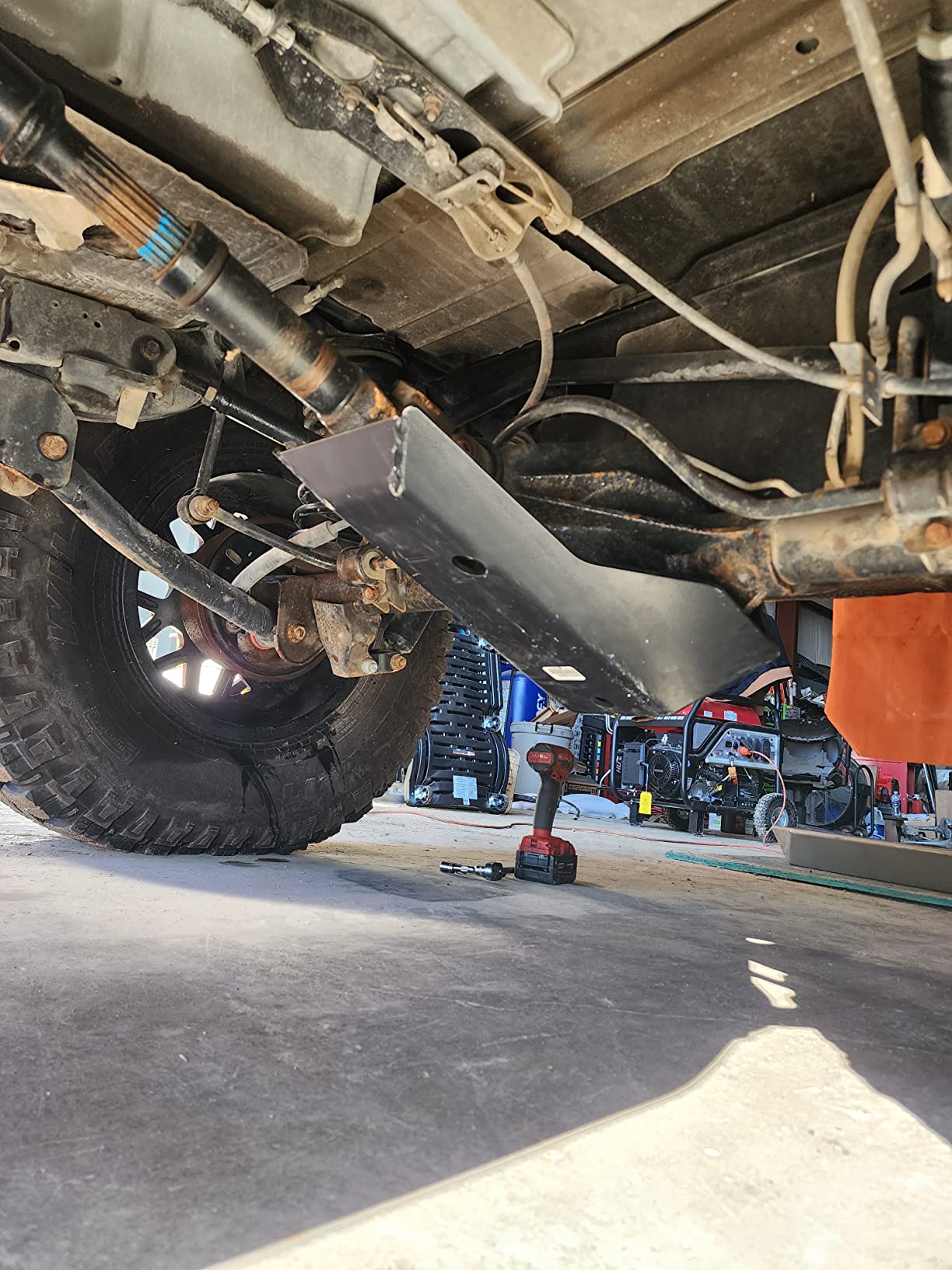 Rough Country Rear Differential Skid Plate for Jeep Wrangler JK/Unlimited (2007-2018) Dana 44 - Heavy Duty 1/4