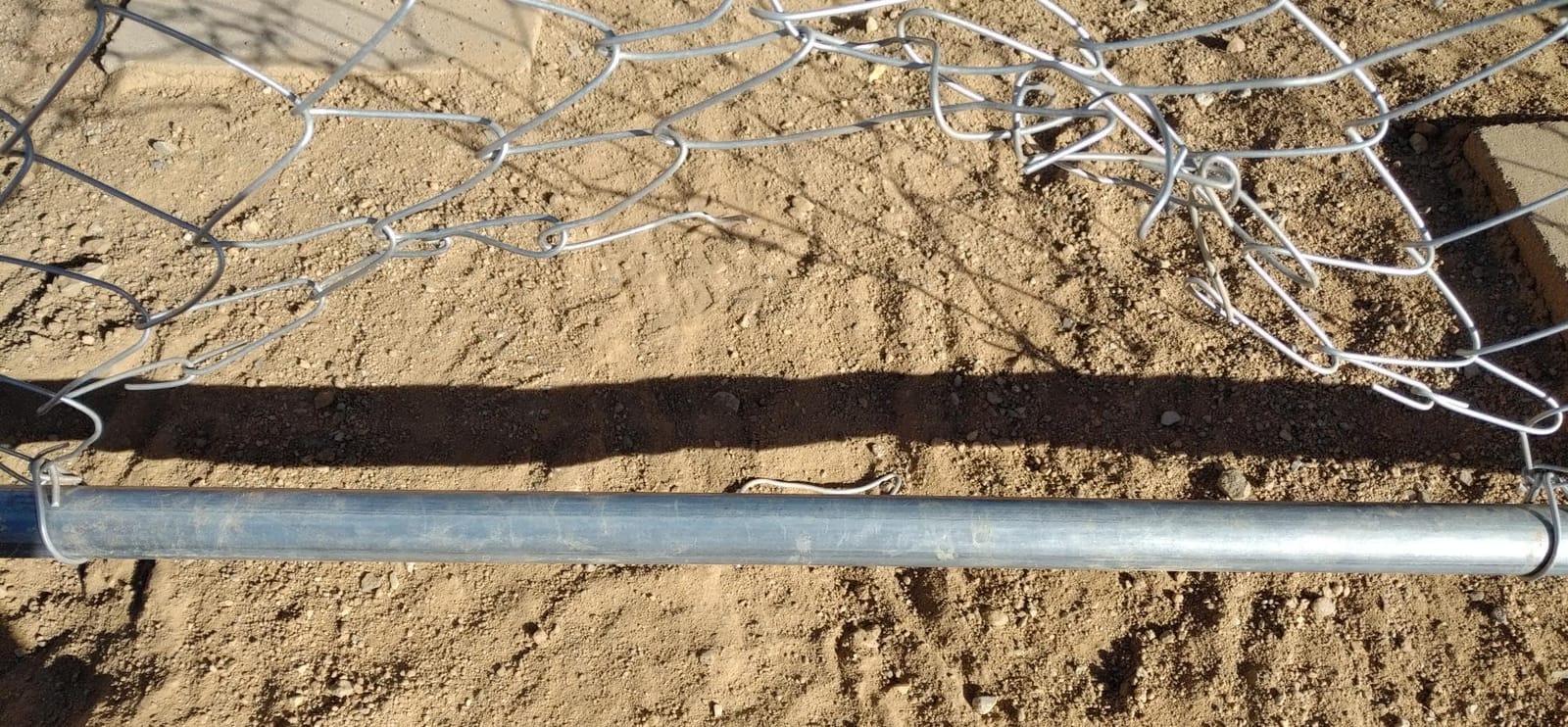 Adjust-A-Gate Chain Link Fence Gate w/ Round Frame, Fits 24-72 in. Openings & Up to 12 ft. customer photo 2