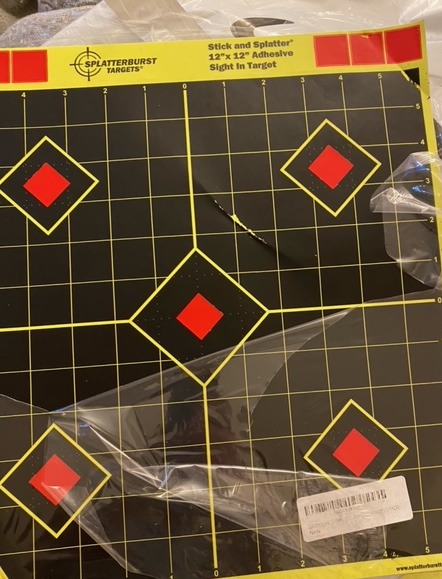 Splatterburst Targets - 12 x18 inch - Silhouette Splatter Target - Easily See Your Shots Burst Bright Fluorescent Yellow Upon Impact - Made in USA customer photo 1