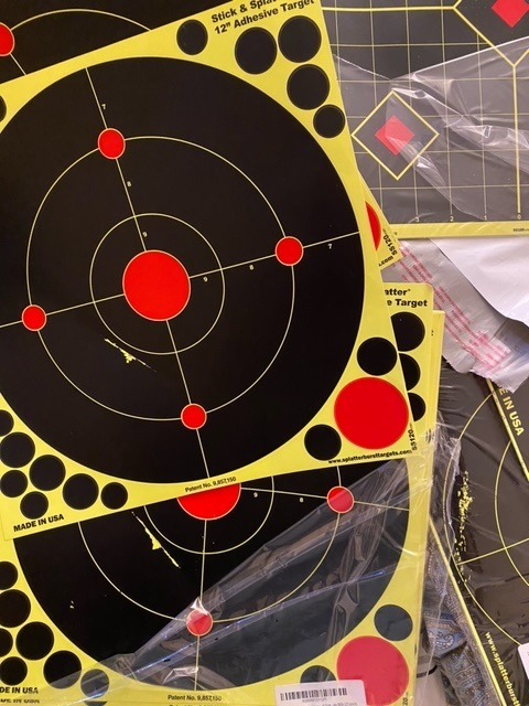 Splatterburst Targets - 12 x18 inch - Silhouette Splatter Target - Easily See Your Shots Burst Bright Fluorescent Yellow Upon Impact - Made in USA customer photo 2