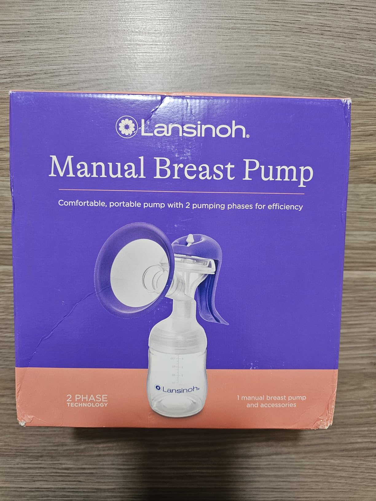 Lansinoh Manual Breast Pump with Comfortable Flange, 5oz Baby Bottle, Slow Flow Nipple customer photo 2
