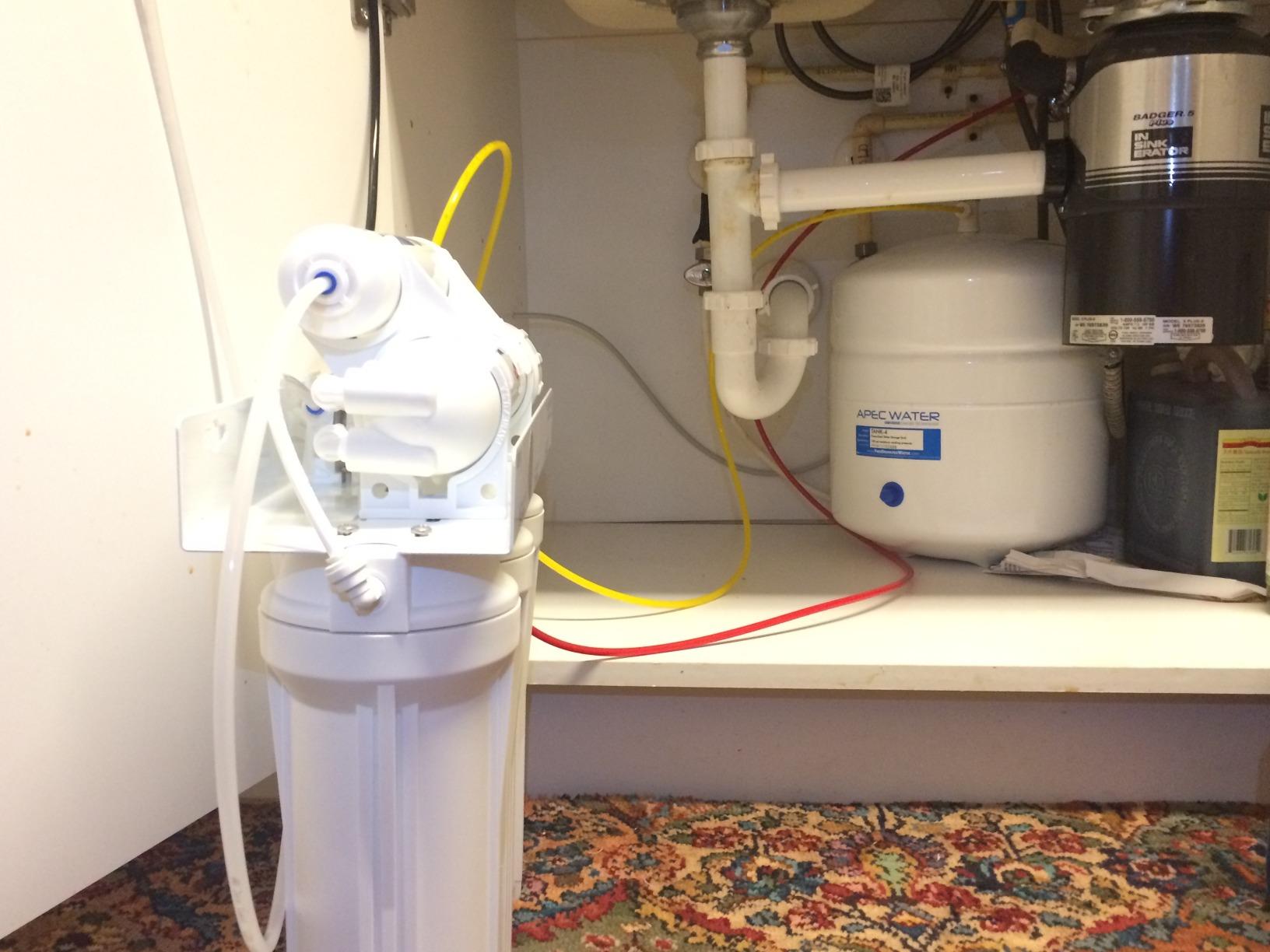 APEC Water RO-90, 5-Stage Under Sink Reverse Osmosis System, 90 GPD, NSF Certified 372 & 58, Reduces 99% of Impurities, DIY Installation customer photo 2