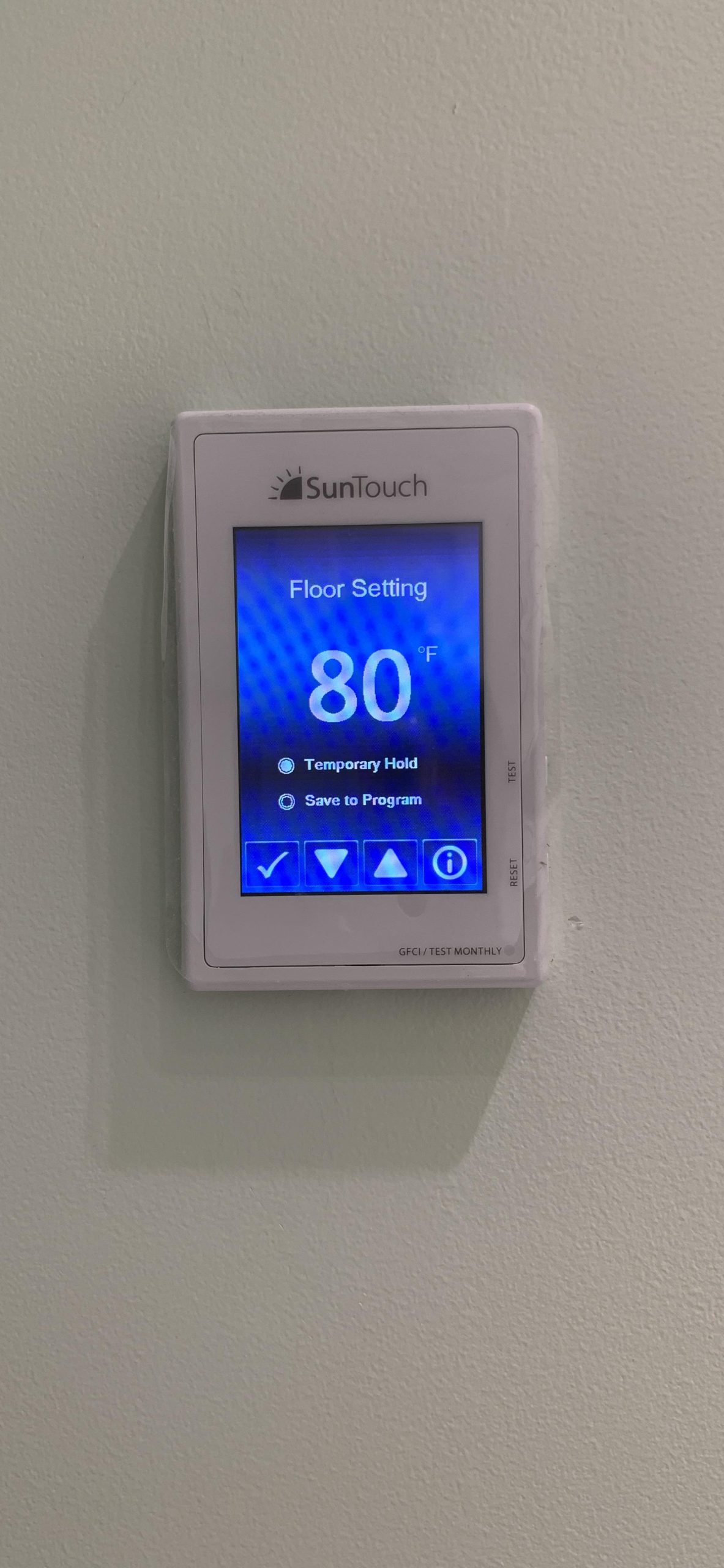 SunTouch TapeMat Electric Under Floor Heating Kit with Command Touch Programmable Thermostat 120V, Orange, 2.0' x 12.5' (25 Sq. Ft.) customer photo 1