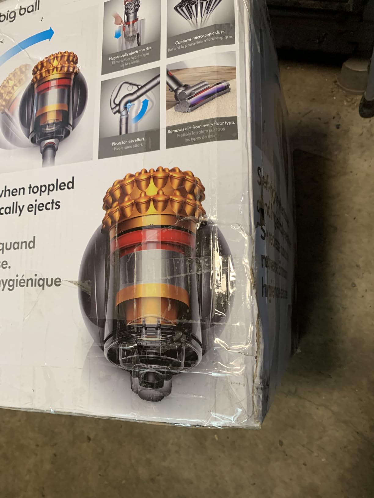 Dyson Big Ball Multi Floor Canister Vacuum, Yellow customer photo 1