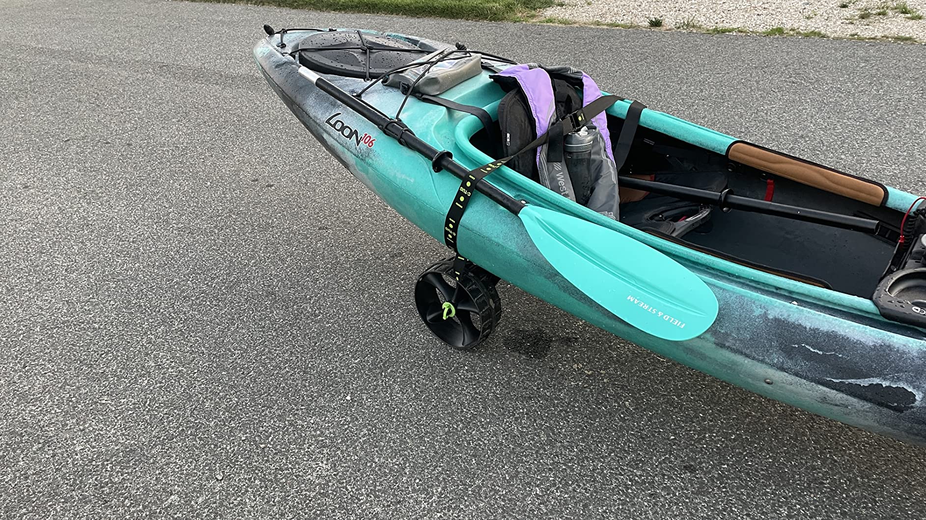 RAILBLAZA Genuine C-Tug Kayak Cart Dolly - Puncture-Free Wheels Canoe Cart Trailer with 260 lb Load Capacity - Portable & Foldable Heavy-Duty Boat Dolly & Kayak Accessories customer photo 2