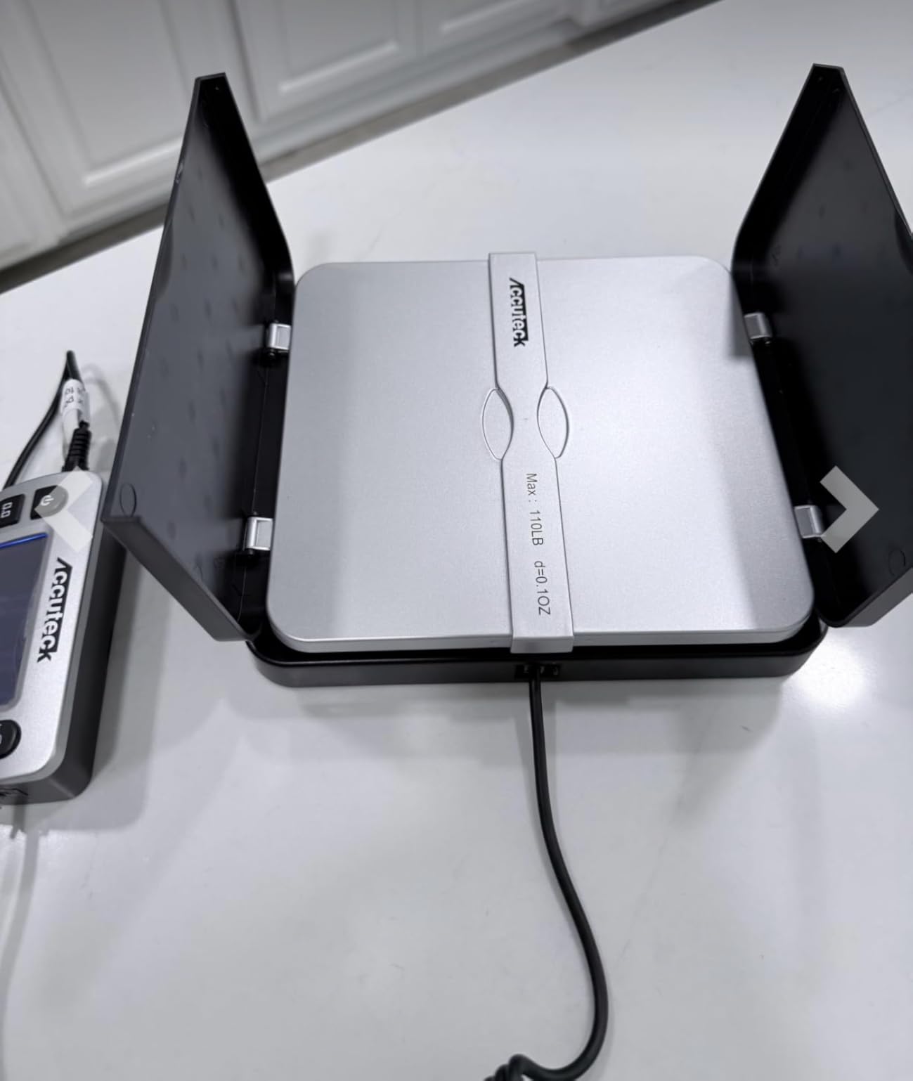 ACCUTECK 8580 High Capacity 110 Lbs High Accuracy 0.1OZ Digital Postal Scale with Remote Display, Batteries and USB Cable and AC Adapter Included customer photo 1