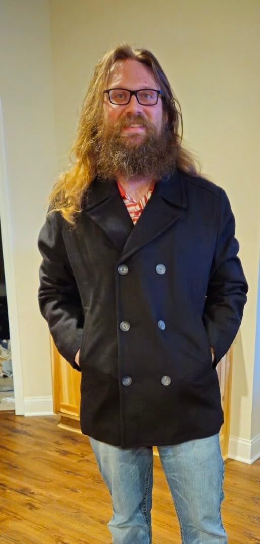 Nautica Men's Wool Blend Peacoat - Double-Breasted Winter Coat, Regular, Big & Tall Sizes customer photo 1