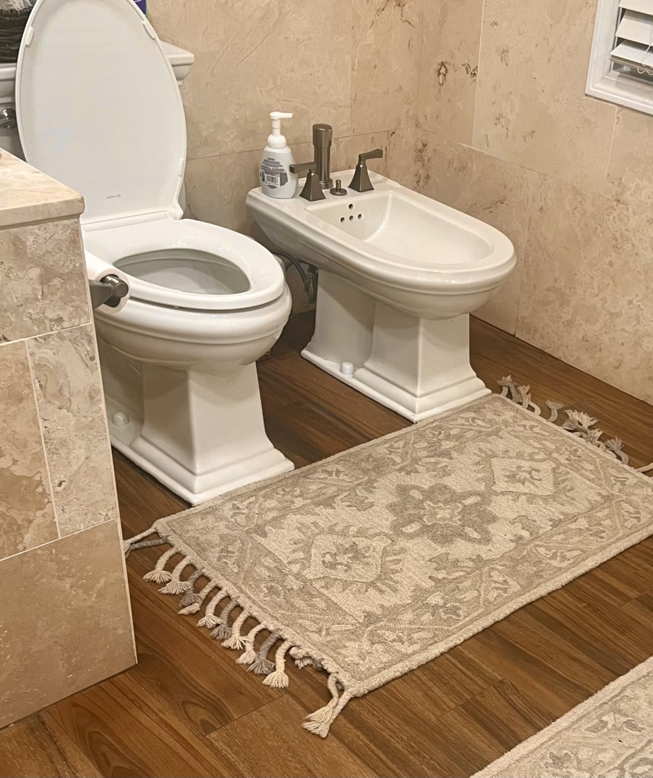 10 sqft Heated Floor Mat Kit, 120V Electric Radiant Floor Heating System for Tile and Stone with Floor Sensing Thermostat Aube TH115-AF-120S customer photo 1