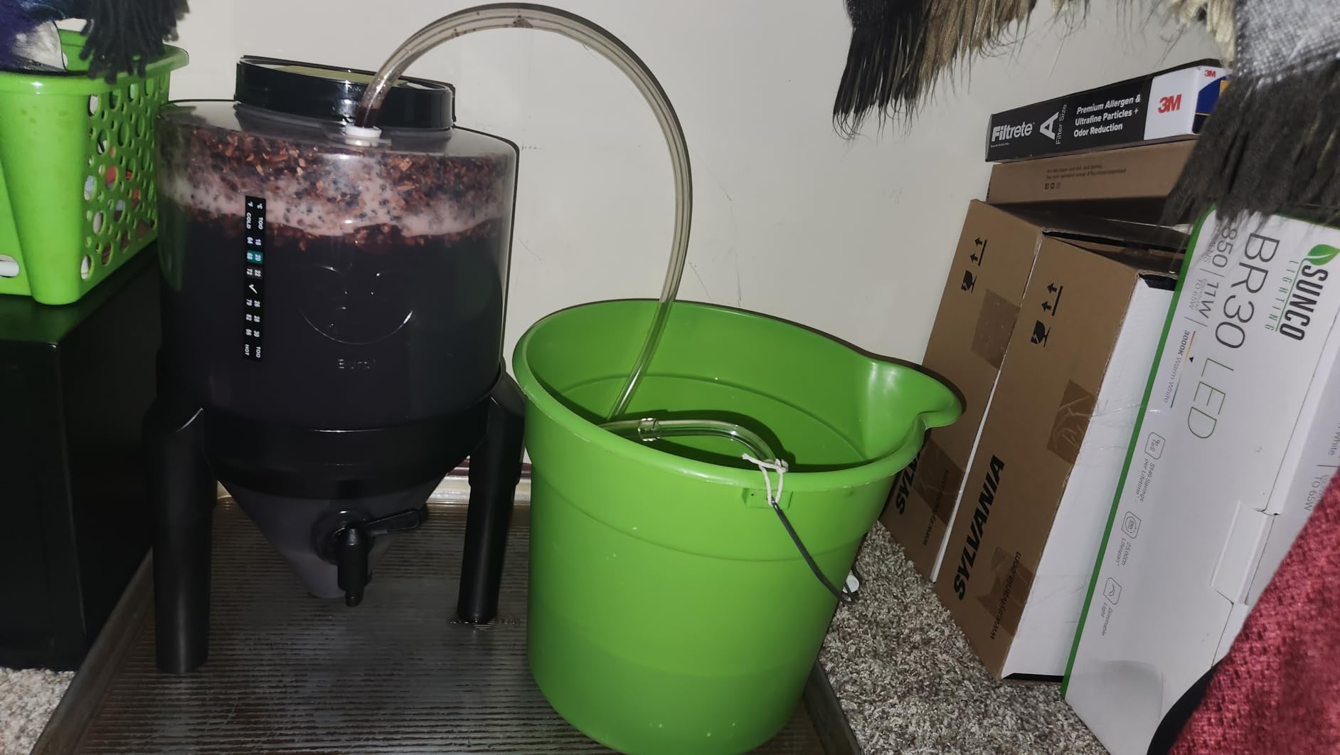 Conical Fermenting System - NO AIRLOCK OR Siphon Required - Made of BPA Free Food Grade Plastic that imparts Zero unwanted Flavors into Your Brew! customer photo 1
