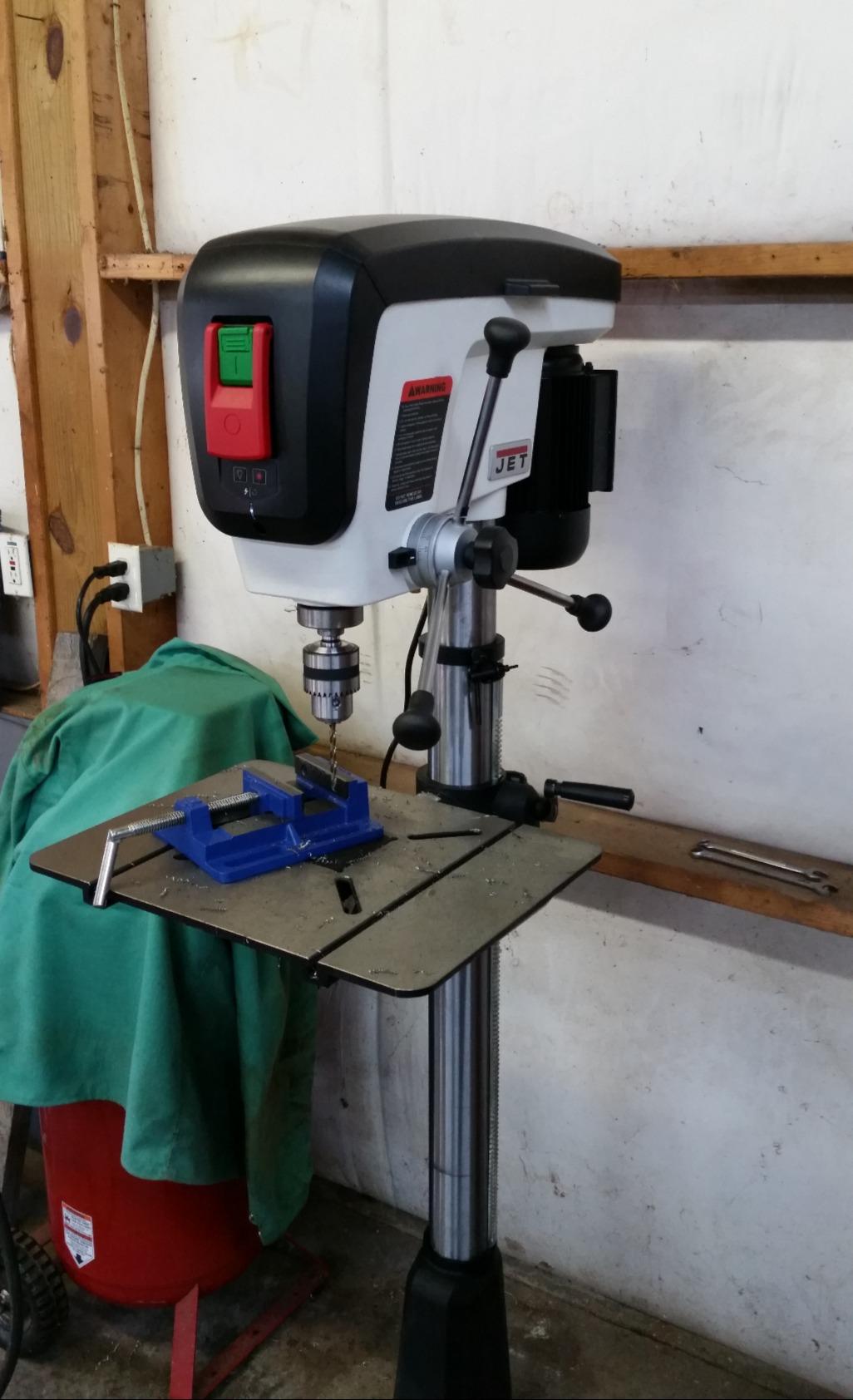 JET 17-Inch Floor Drill Press, 16 Speed, 3/4 HP, 115V 1Ph (Model JDP-17) customer photo 2