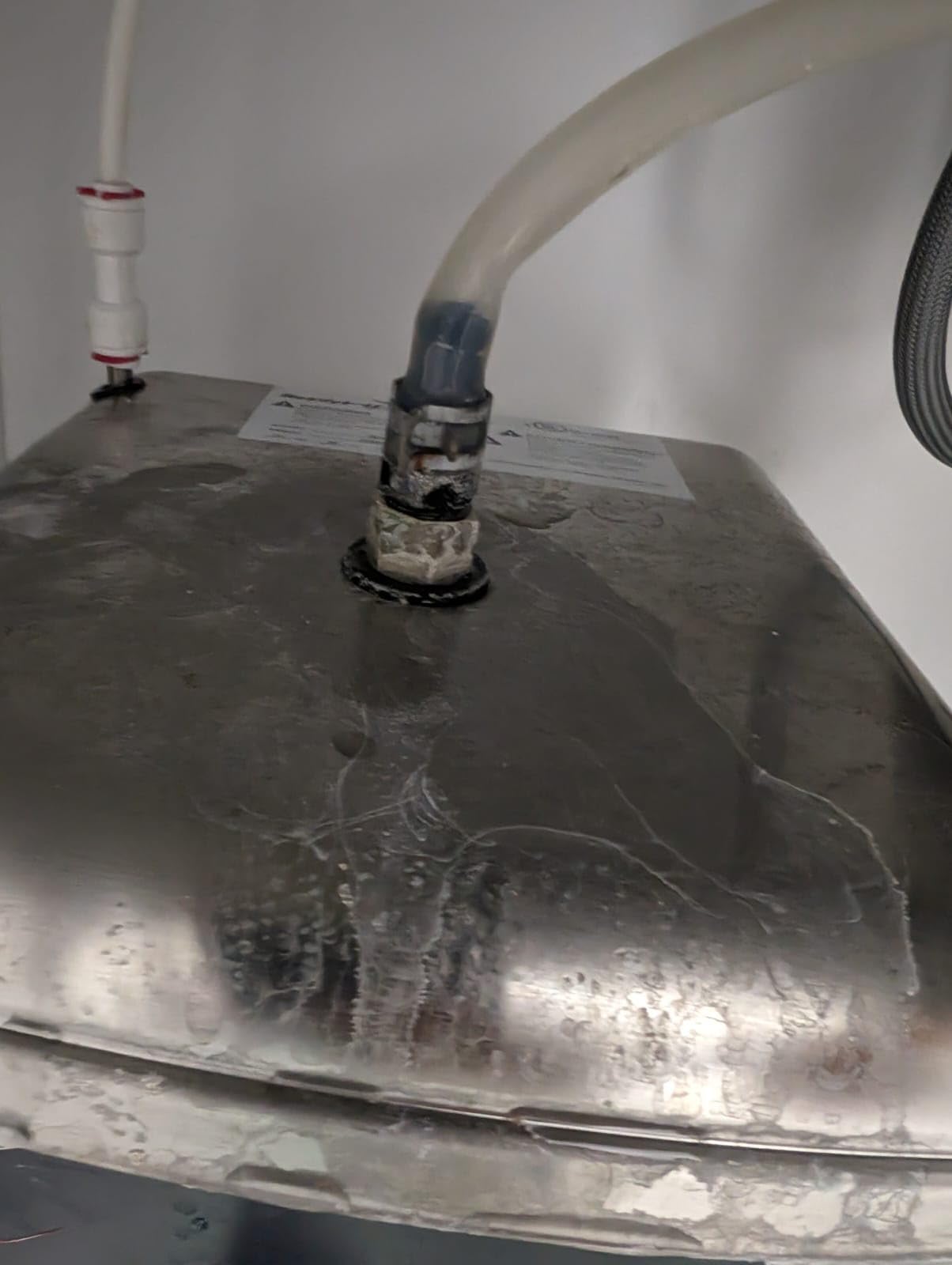Ready Hot Manual Dial Instant Hot Water Dispenser, Hot & Cold Faucet Brushed Nickel | Instant Near-Boiling Water, Manual Dial 140-200F, 2.5-Qt Tank, Dual Hot And Cold Brushed Nickel Faucet (41-RH-200-F560-BN) customer photo 1