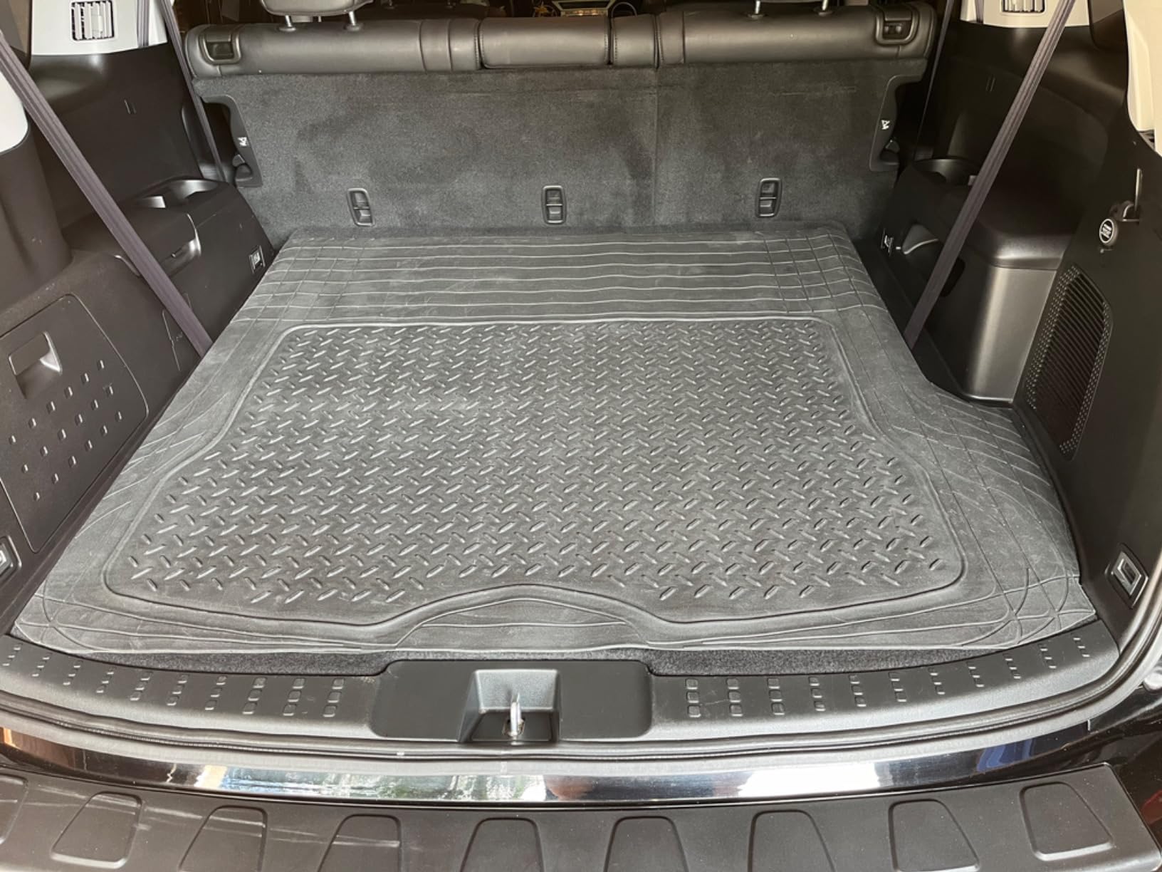 Heavy Duty Cargo Liner Floor Mat-All Weather Trunk Protection, Trimmable to Fit & Durable HD Rubber Protection for Car SUV Sedan Auto customer photo 2