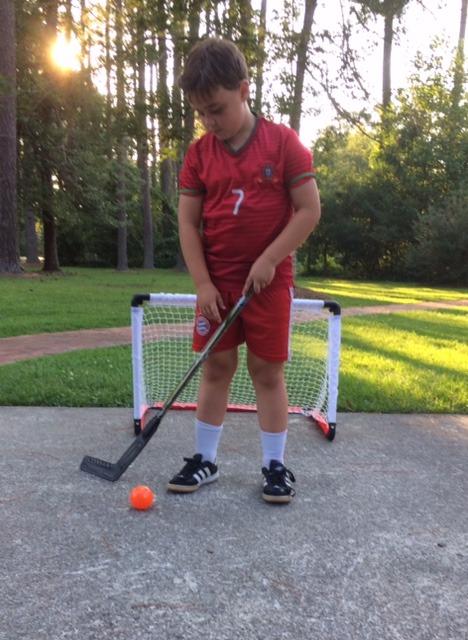 Franklin Sports NHL Goal and 2 Stick Set | Durable On Any Surface, Great For Driveway + Basement Play, Includes Practice Ball, Fun Shootout Competitions customer photo 1