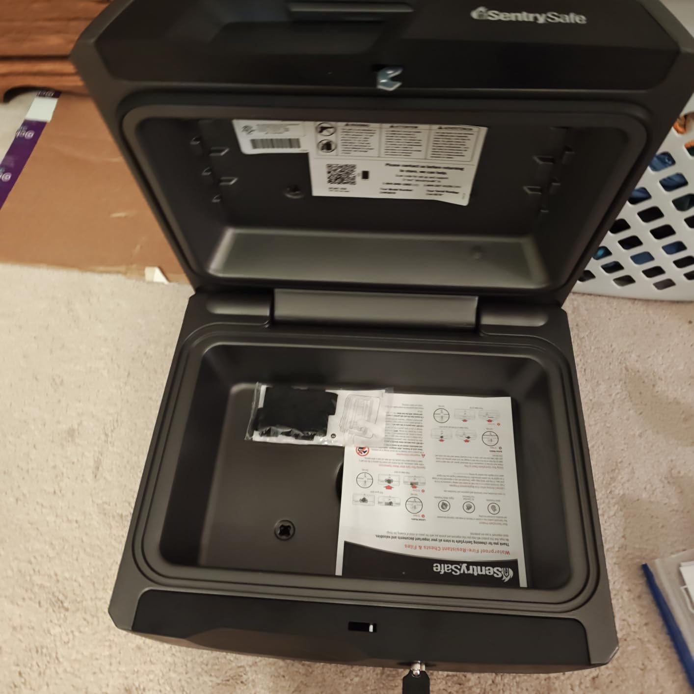 SentrySafe Fireproof and Waterproof Document Safe with Key Lock, Lock Box for Cash, Passport, Jewelry, CHW30220 customer photo 2