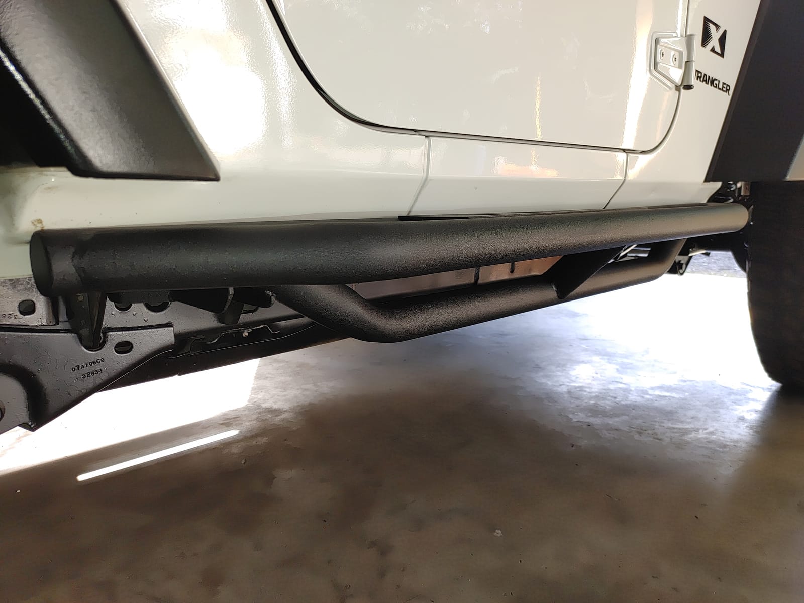 EAG Side Steps Armor Fit for 07-18 Wrangler JK 2 Door Rock Sliders Nerf Bars Running Board Rail Step customer photo 1