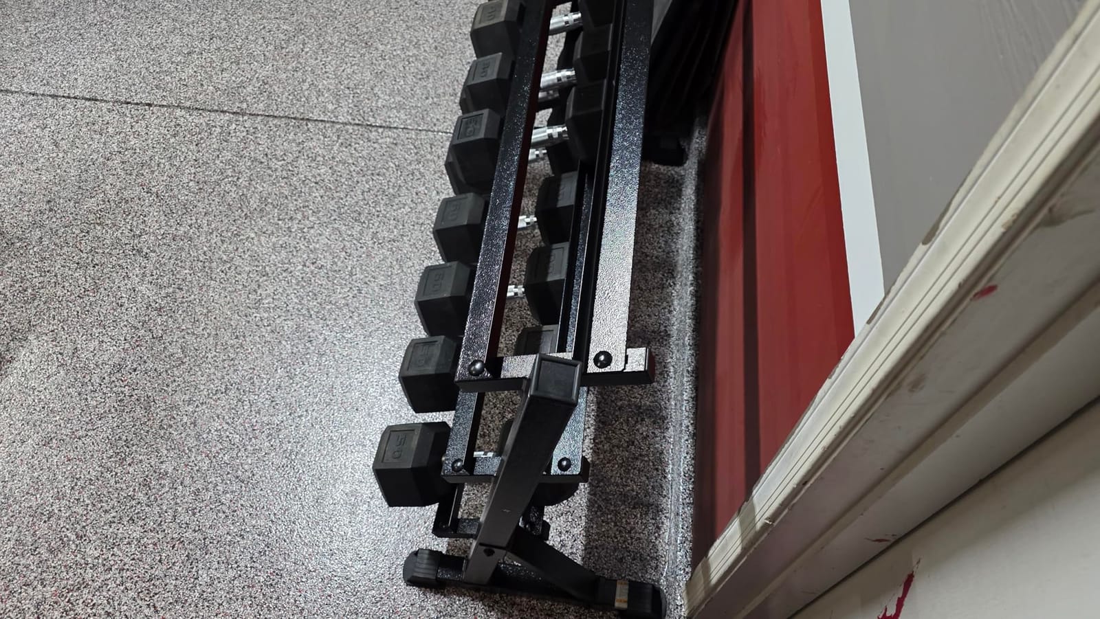 CAP 2-Tier & 3-Tier Dumbbell Rack for Home Gym, Heavy-Duty Steel Weight Storage Rack for Hex Dumbbells, Holds 5-35lb 5-50lb 5-75lb Dumbbell Pairs, Multiple Sizes & Capacities customer photo 2