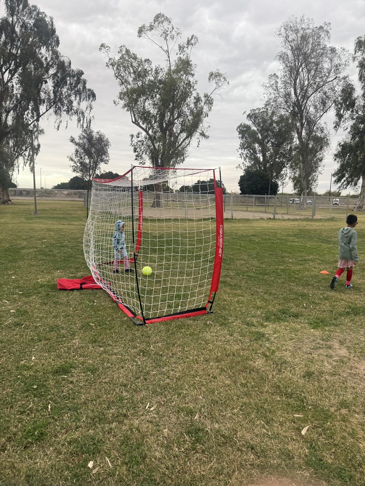 PowerNet Soccer Goal for Backyard, 3Mx2M / 6x4 / 8x4 / 12x6 / 14x7 /18.5x6.5 / 21x7 / 24 x 8 Portable Soccer Net customer photo 1