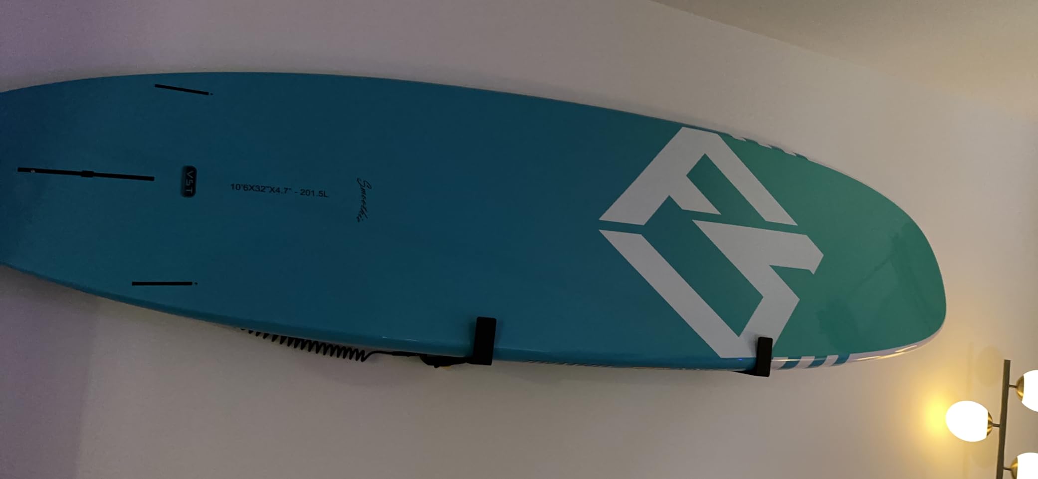 StoreYourBoard Paddle Board Wall Mount Rack, Felt Padded, Holds 50 lbs | Paddle Board Wall Rack, SUP Storage Rack, Paddle Holder, Aluminum, Holds 50 lb customer photo 1