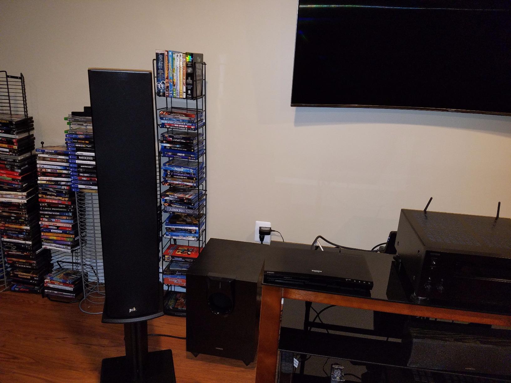 Polk Audio T50 Home Theater Floor Standing Tower Speaker 150W, Black | Single, Hi-Res Audio with Deep Bass Response, Dolby and DTS Surround customer photo 1