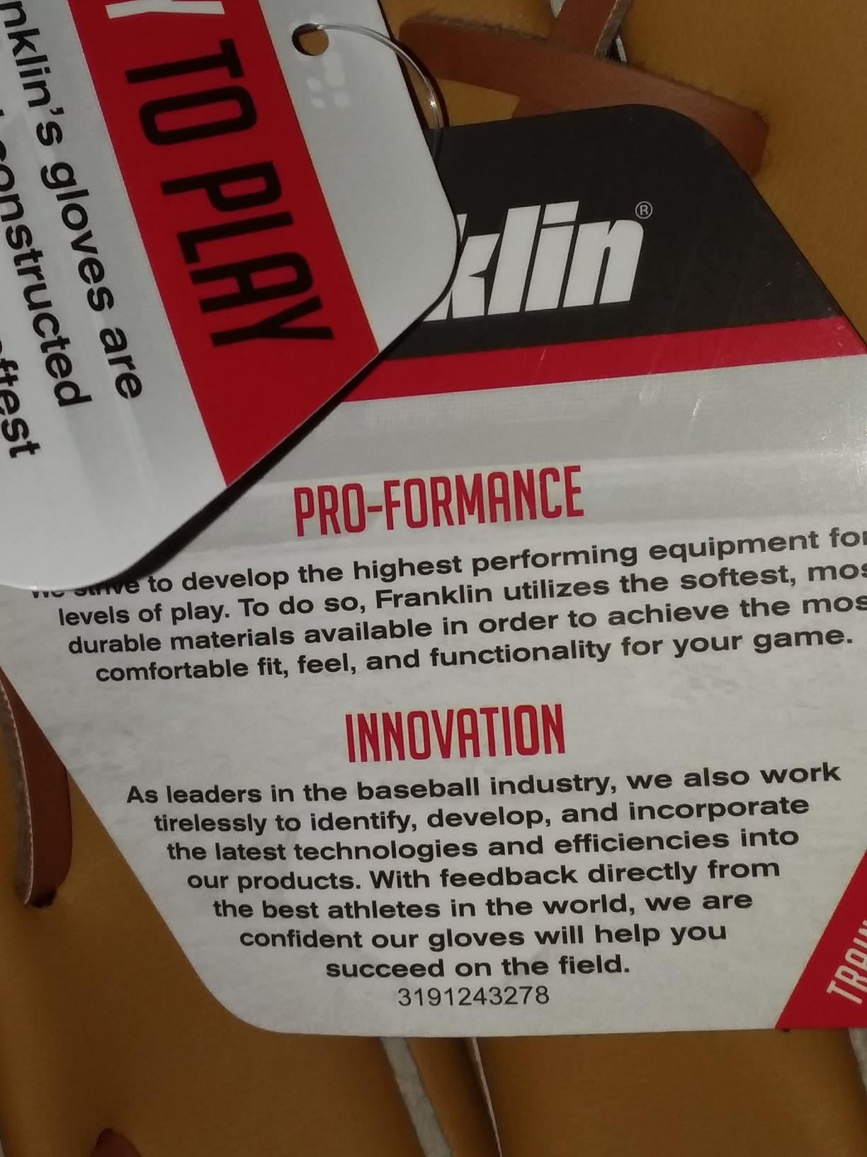 Franklin Sports Field Master Baseball Glove customer photo 1