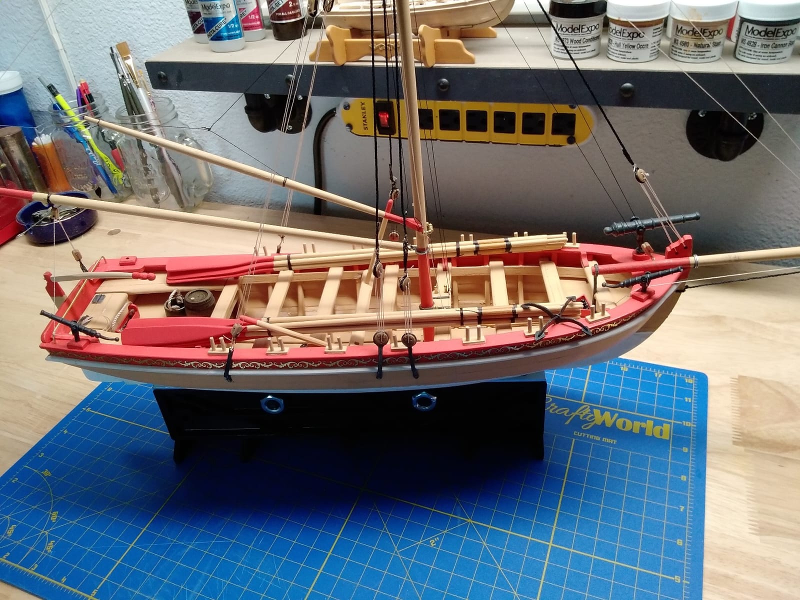 Model Shipways 18th Century Longboat Wood Model Kit 1:48 - Beginner to Intermediate - Plank-on-Frame Model Boat Kit for Adults customer photo 1