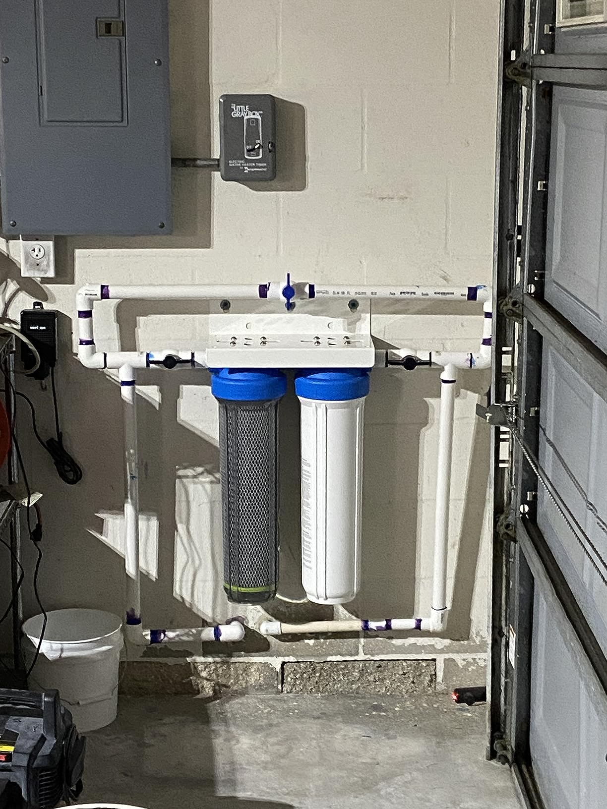 NuvoH2O Advanced 2-Stage Citrus-Based, Salt-Free Water Filter System + Water Softener and Carbon Filter - Healthy & Pure Water - Removes Hard Water Build Up (Whole Home Duo System) customer photo 1