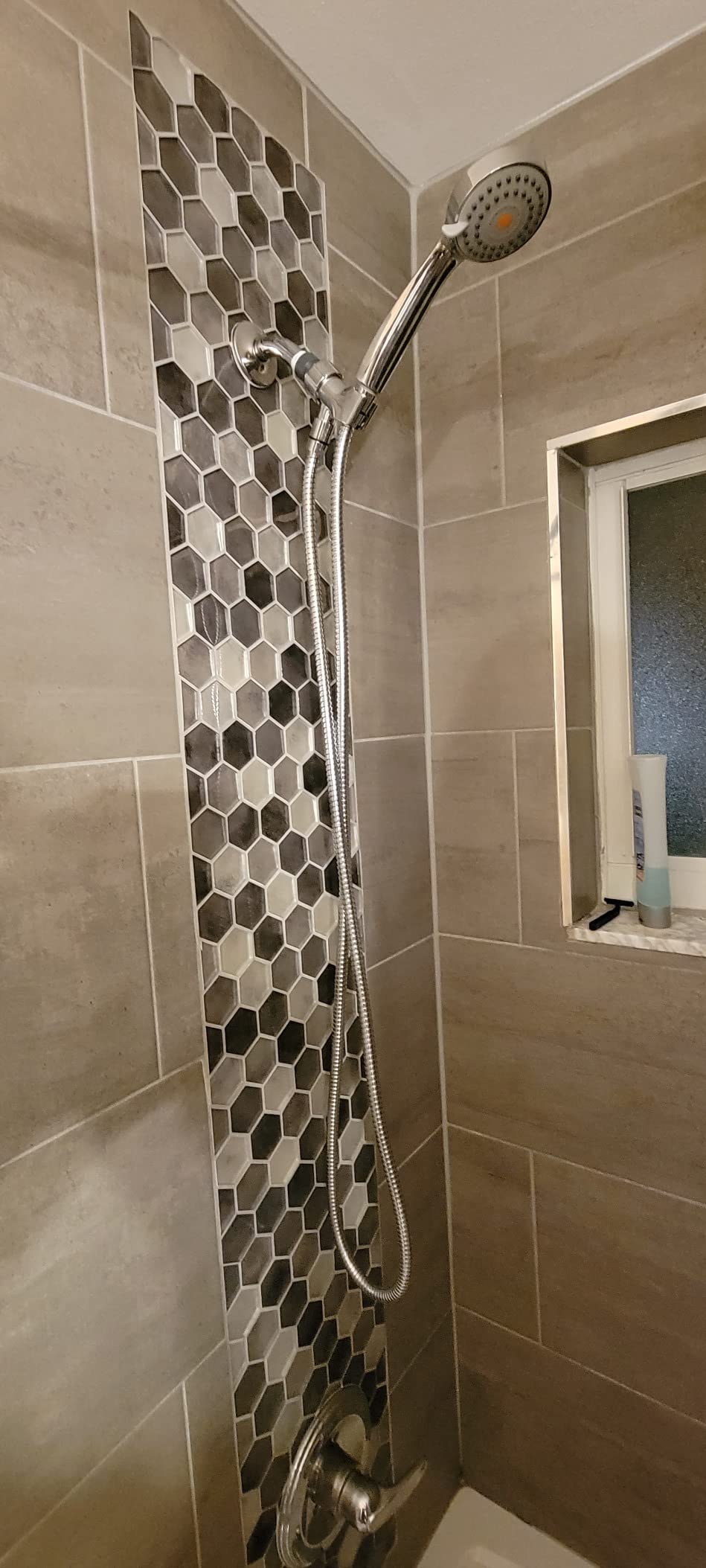 HO2ME High Pressure Handheld Shower, Power Boost Resists Low Flow, Chrome | Against Weak Pressure, Pulsating Massage for Deep Rinsing, with 79 Inch Stainless Steel Hose, Rotatable Mount Arm, Multi-Mode customer photo 1
