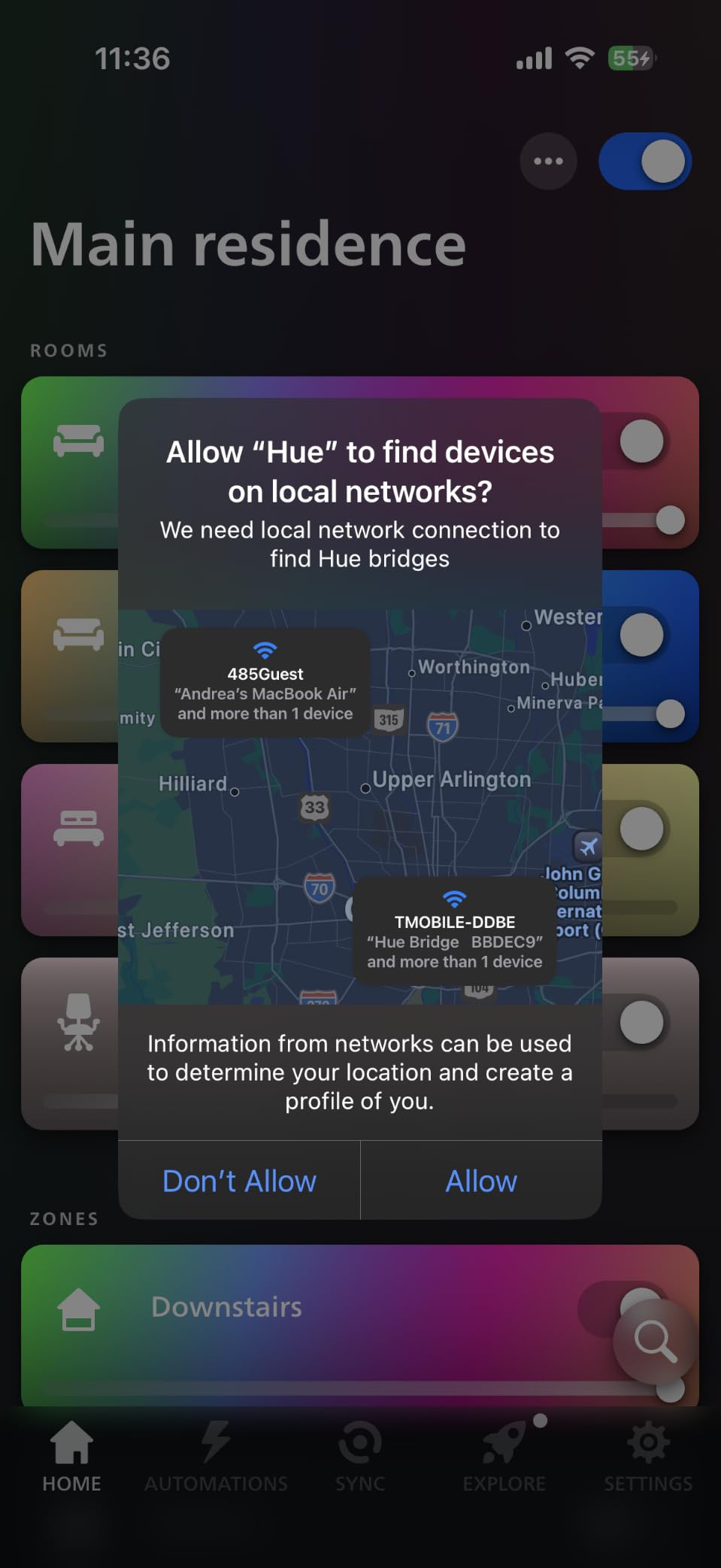 Philips Hue Bridge, Unlock the Full Potential of Hue Bridge System, Multi-Room and Out-of-Home Control, Create Automations and Zones, Smart Lighting Hub, Works with Voice and Matter-Compatible customer photo 1