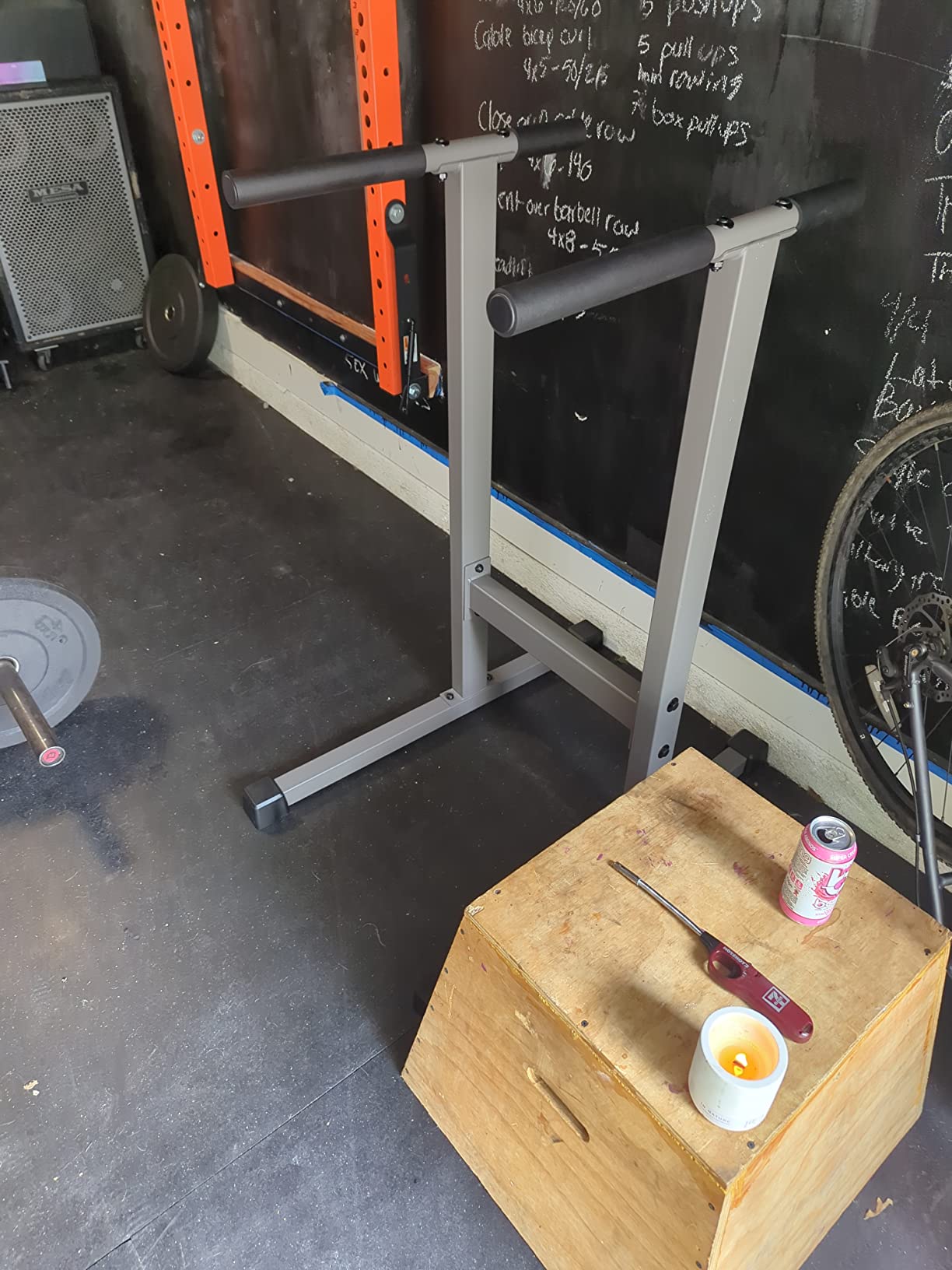 XMARK Dip Station, 500 lb Capacity Dip Stand, Heavy Duty Dip Bars for Chest, Triceps and Core Strength Training, Home Gym Equipment customer photo 2