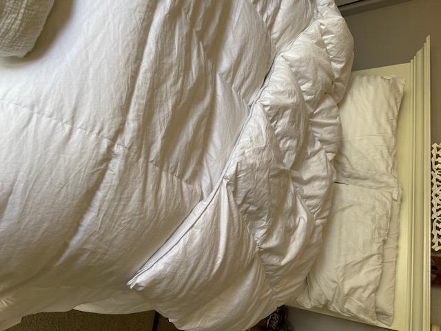 puredown® Goose Down Comforter Full/Queen Size 800 Fill Power, 100% Cotton Winter Oversized Duvet Insert 700 Thread Count, Heavyweight Cloud Fluffy Pinch Pleat Extra Warmth customer photo 2