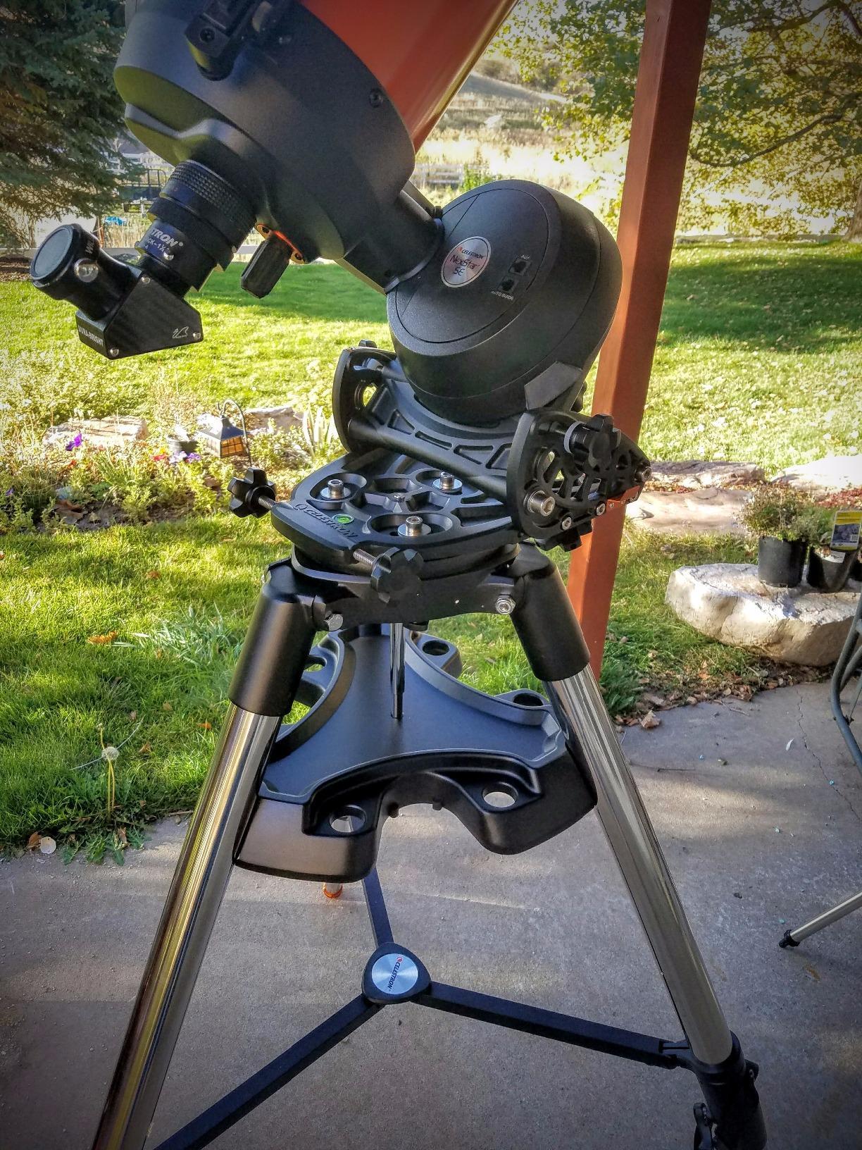 Celestron Equatorial Wedge for NexStar Evolution, SE and Origin Telescopes - Precision Polar Alignment, Long-Exposure Astrophotography, Tool-Free Latitude Adjustment, EQ Tracking for Alt-Azimuth Mount customer photo 1