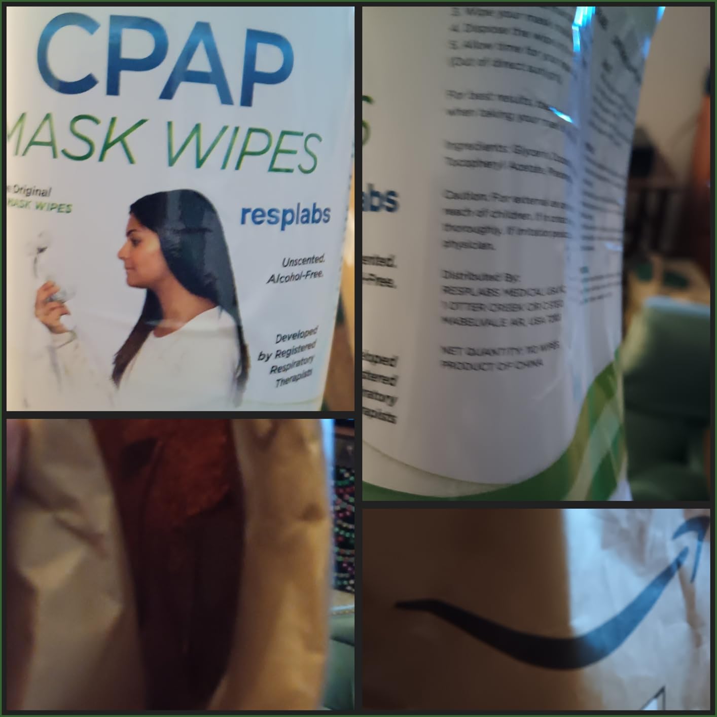 resplabs CPAP Mask Wipes Unscented Cleaner for Full Face, Nasal Masks & Supplies 110 Wipes customer photo 1