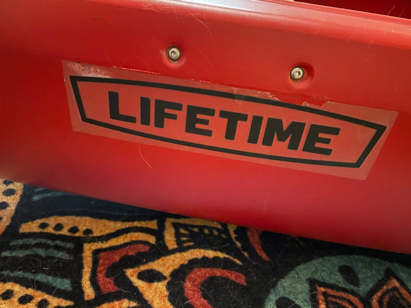 Lifetime Kodiak Canoe with 2 Paddles, Red, 13' customer photo 2