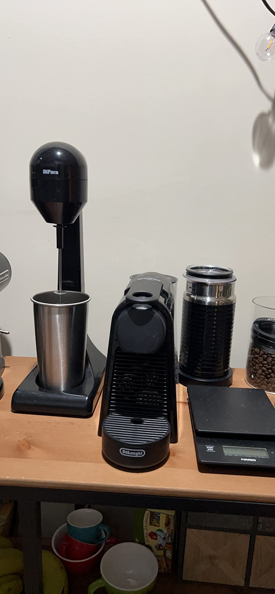 Stand Milk Frother, Frappe Maker, Milk shakes, Matcha Tea Latte, Super 100W Power, 2 Speeds, and is Always Sitting on the Countertop Waiting for Action. customer photo 1