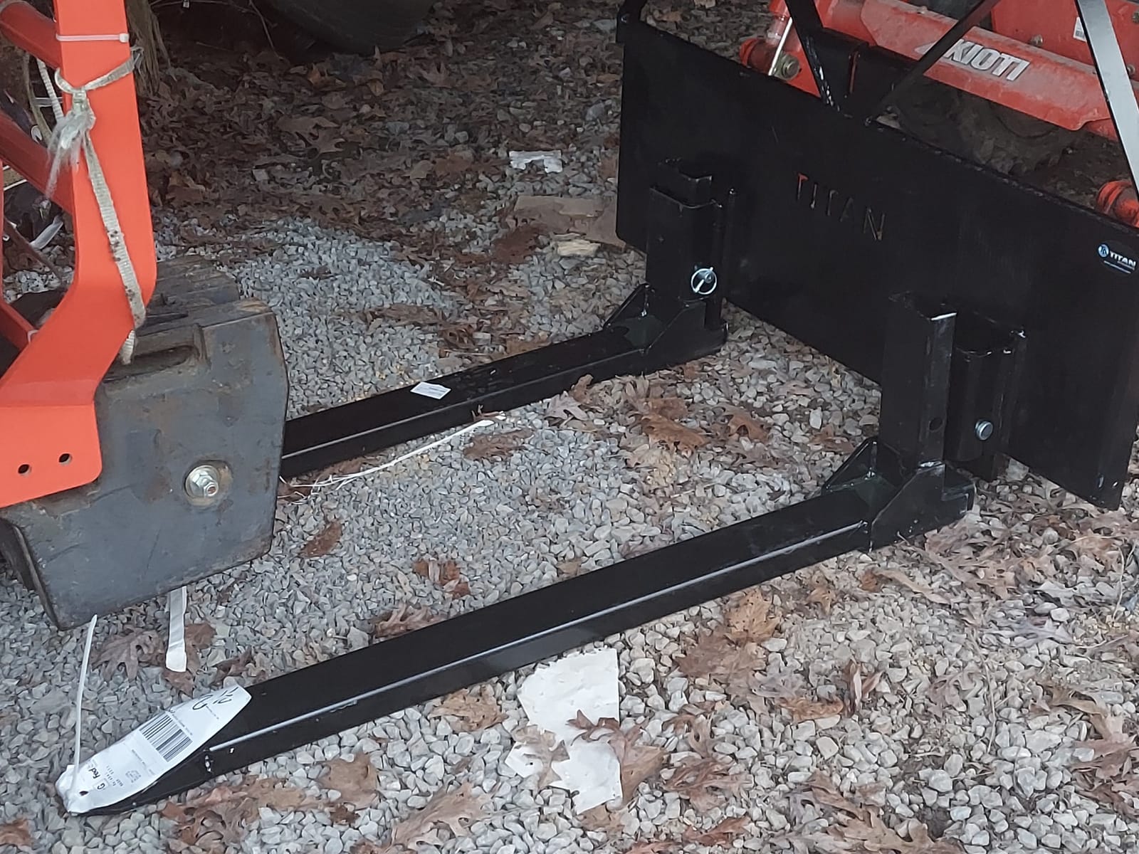 Titan Attachments Pin-On Pallet Fork Frame Attachment, 46