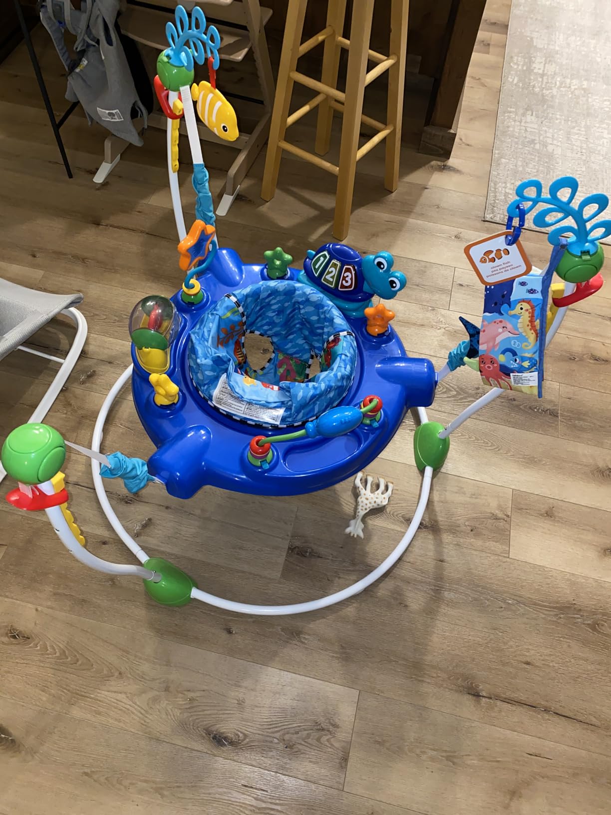 Baby Einstein Neptune's Ocean Discovery Activity Baby Jumper Activity Center, Ages 6 Months +, Max Weight 25 lbs., Unisex customer photo 2