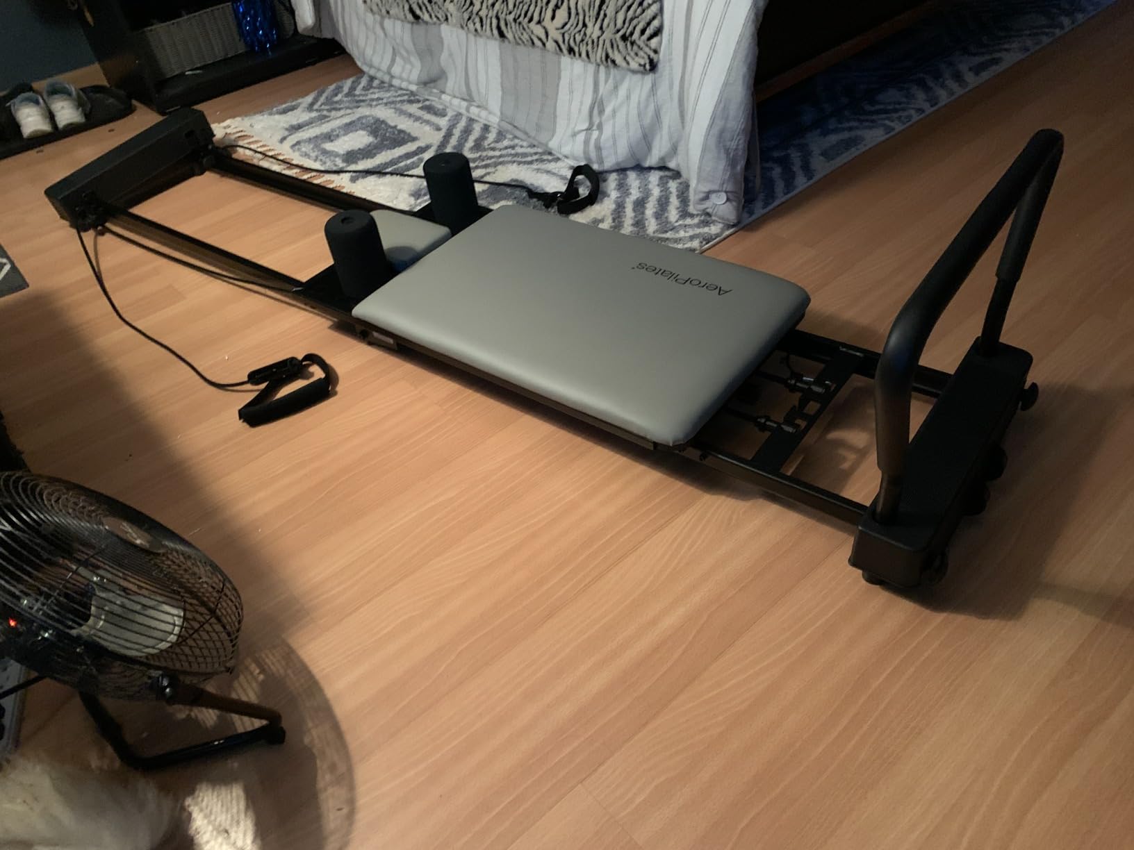 Stamina Products AeroPilates Board Reformer with Oak Wood Base - Studio Grade for Home Use with Cardio Rebounder, Adjustable Foot Bar, 4 Resistance Springs, and Workout DVD, Pro XP 557 customer photo 2