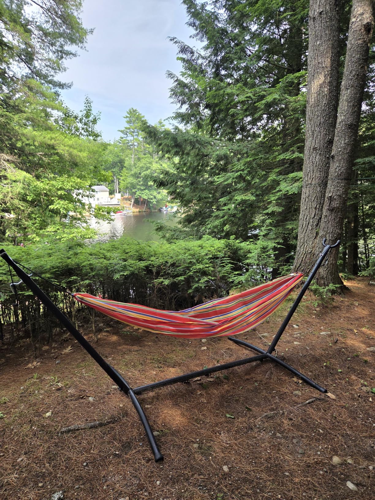 Hammock Stand Portable Heavy Duty Hammock Stand Portable Steel Stand Only for Outdoor Patio or Indoor with Carrying Case (No Hammock) customer photo 1