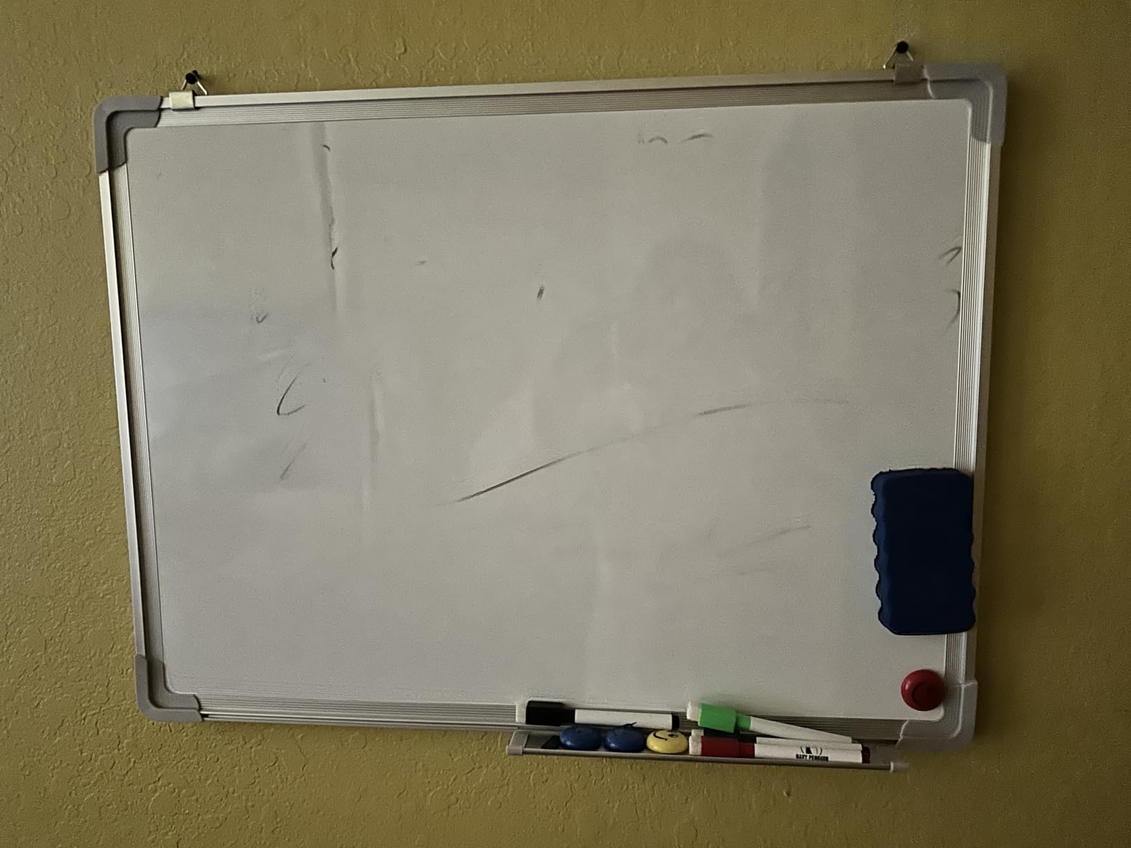 Whiteboard Set, 18x24 in Dry Erase Board, Magnetic White Board for Wall | Small Hanging Dry Wipe Marker Board with Magnetic Eraser, Markers & Magnets for Home, Office and Dorm customer photo 1