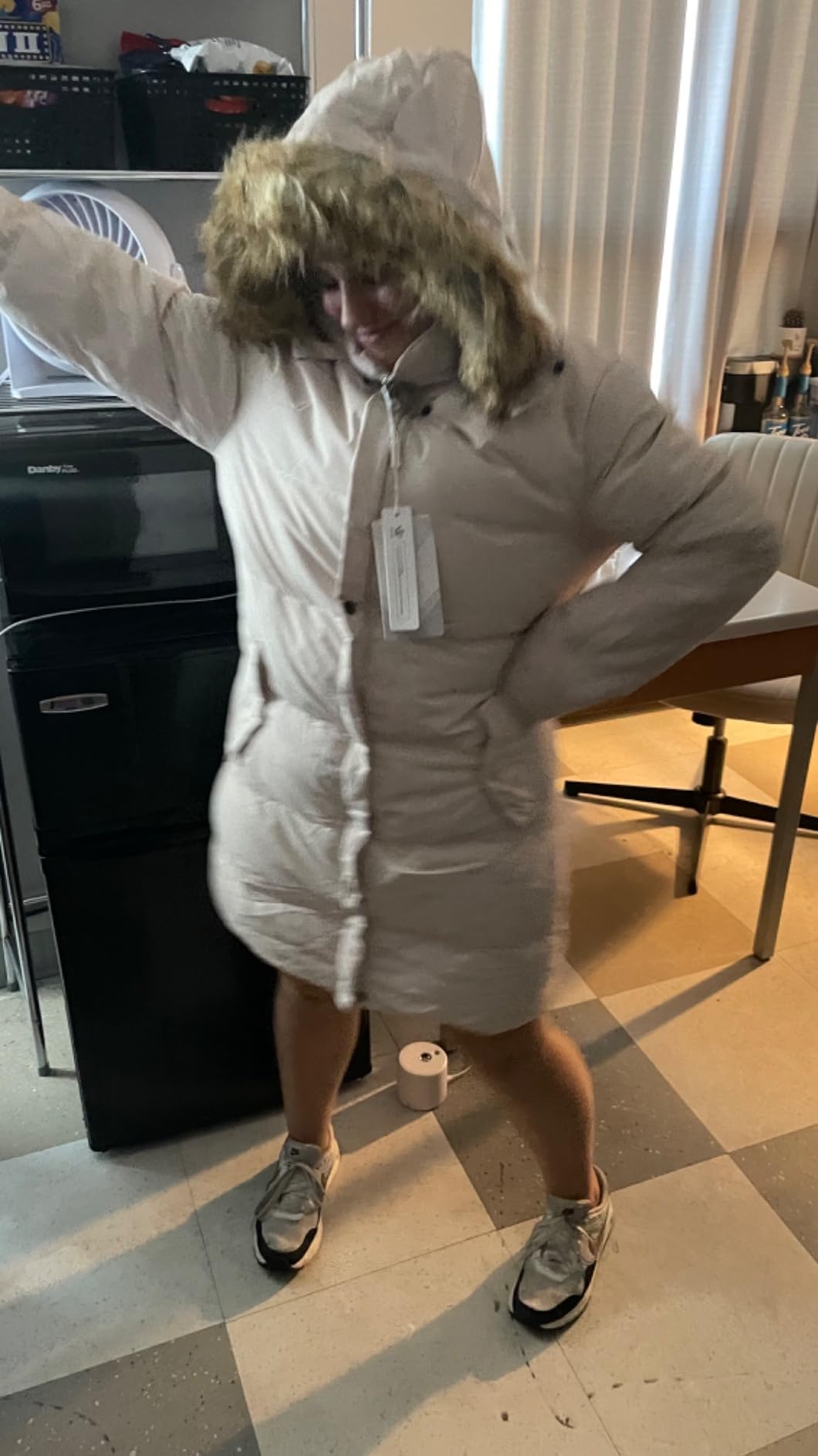 WenVen Women's Winter Thickened Long Puffer Coat Warm Jacket with Faux Fur Removable Hood customer photo 2